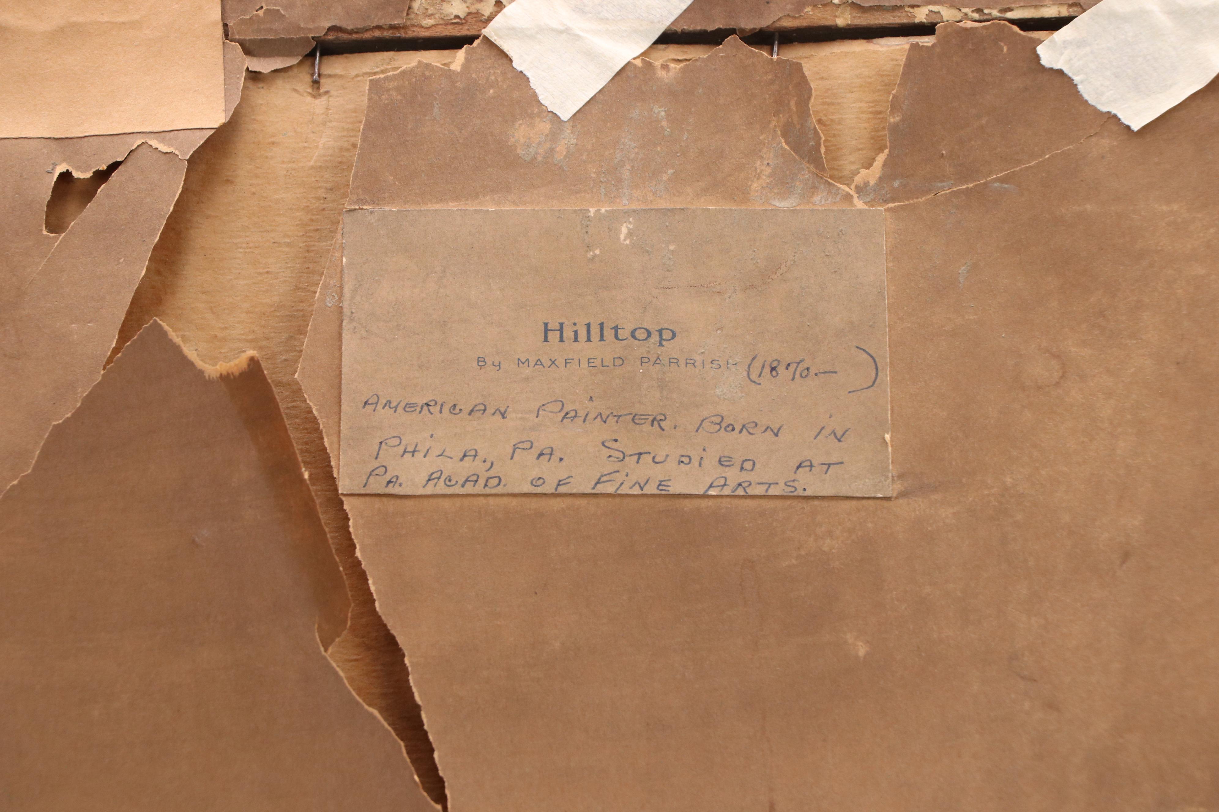 Maxfield Parrish Mixed Technique Ferry Seed Poster Print "Hilltop," Circa 1920