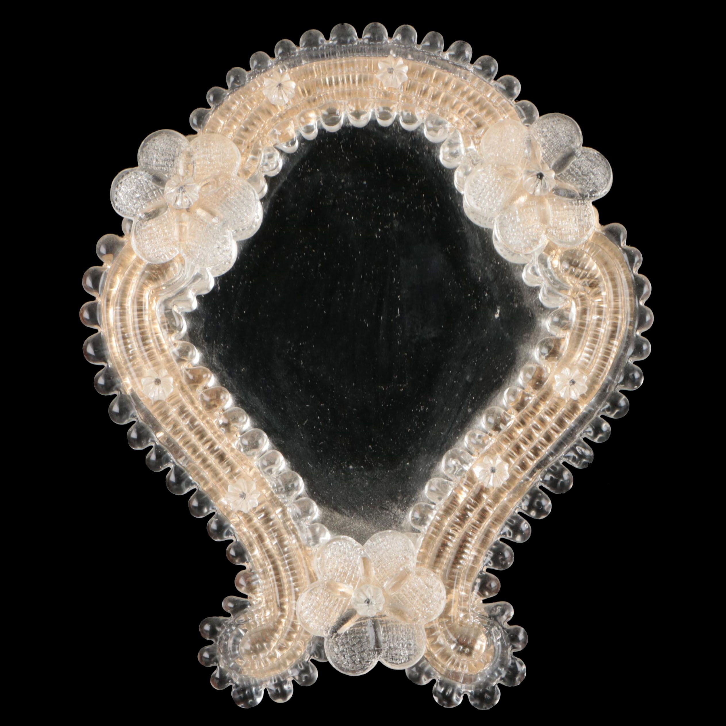 Foil Backed Venetian Glass Vanity Mirror