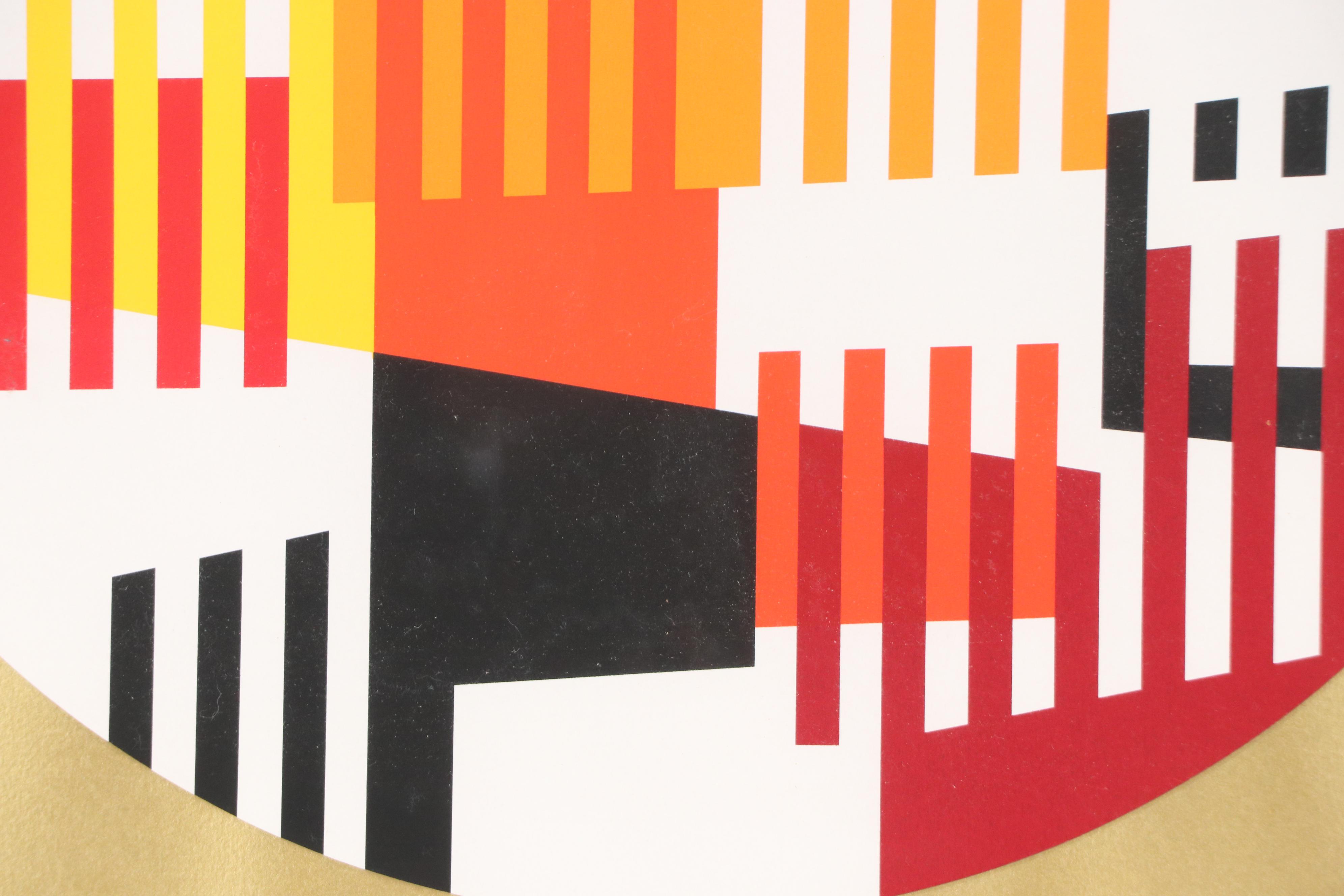 Yaacov Agam Abstract Op Art Serigraph, 1979