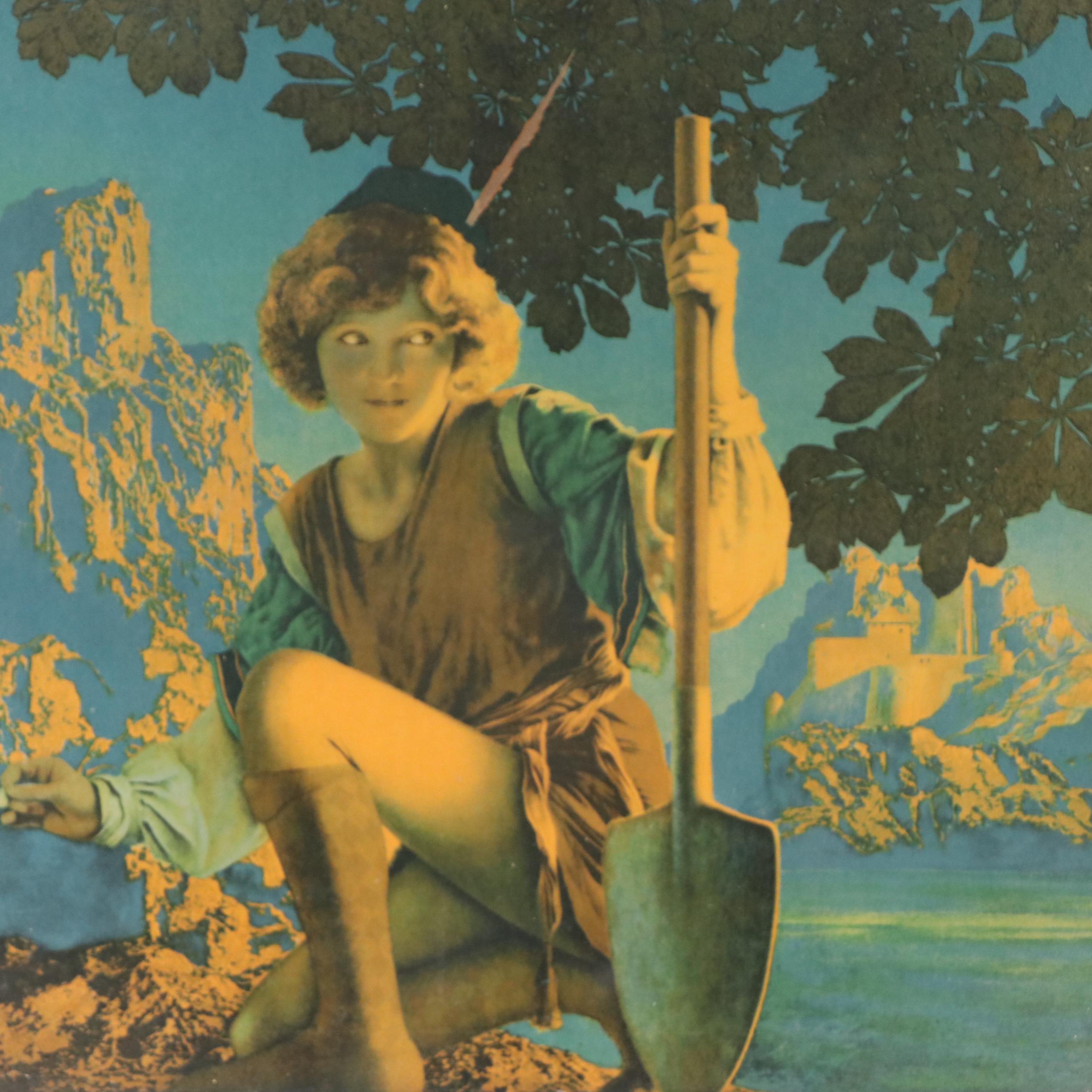 Maxfield Parrish Color Halftone "Jack and the Beanstalk"