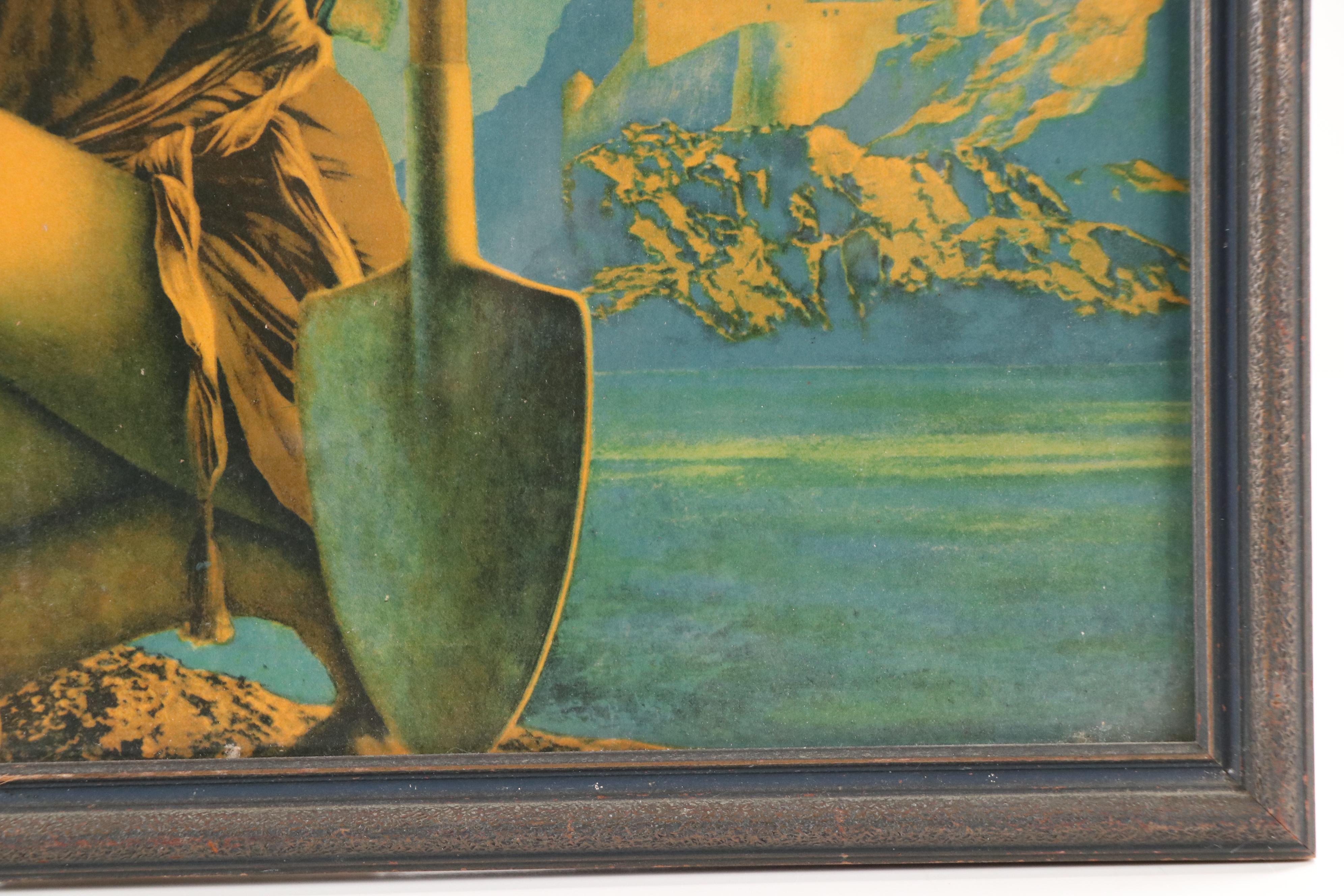 Maxfield Parrish Color Halftone "Jack and the Beanstalk"