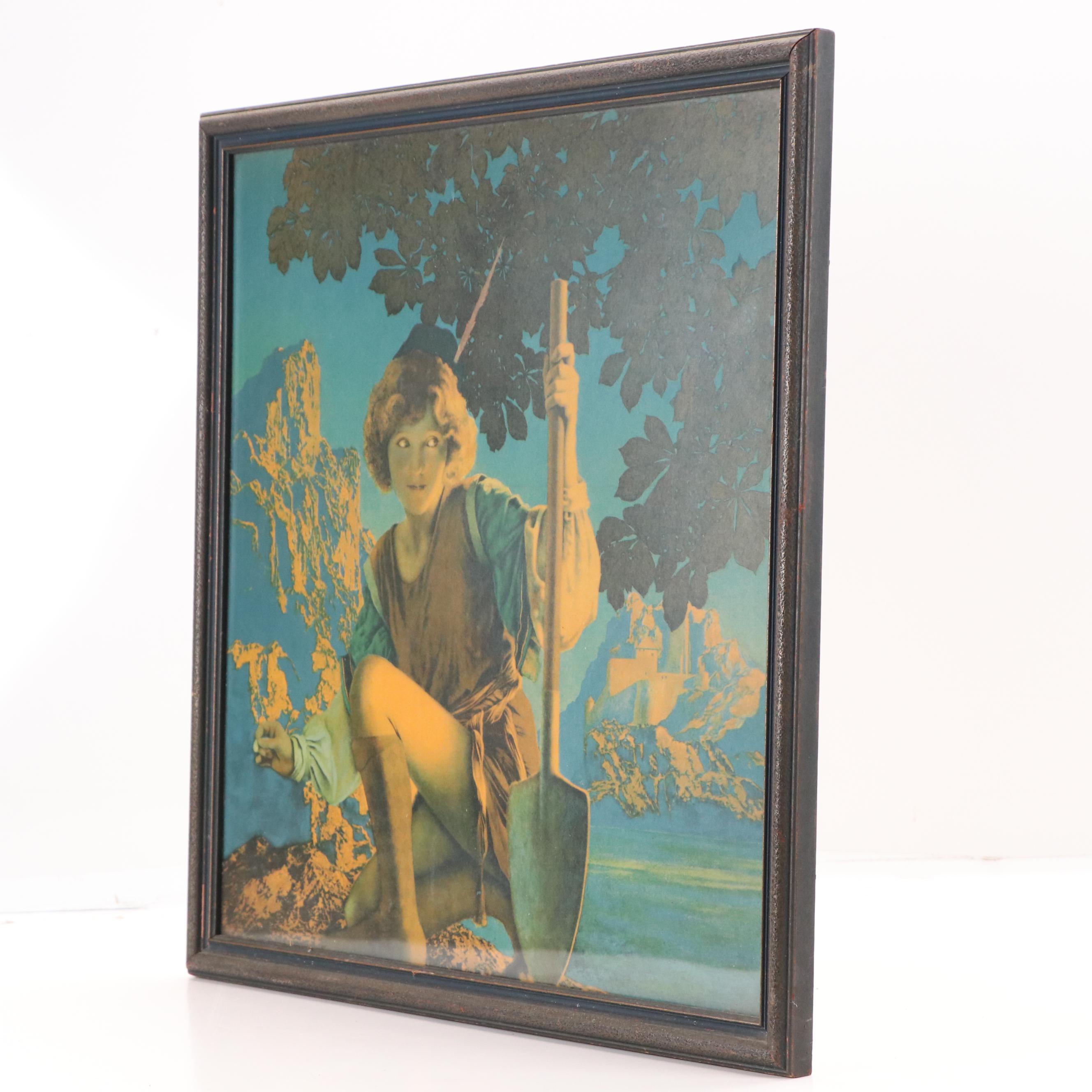 Maxfield Parrish Color Halftone "Jack and the Beanstalk"