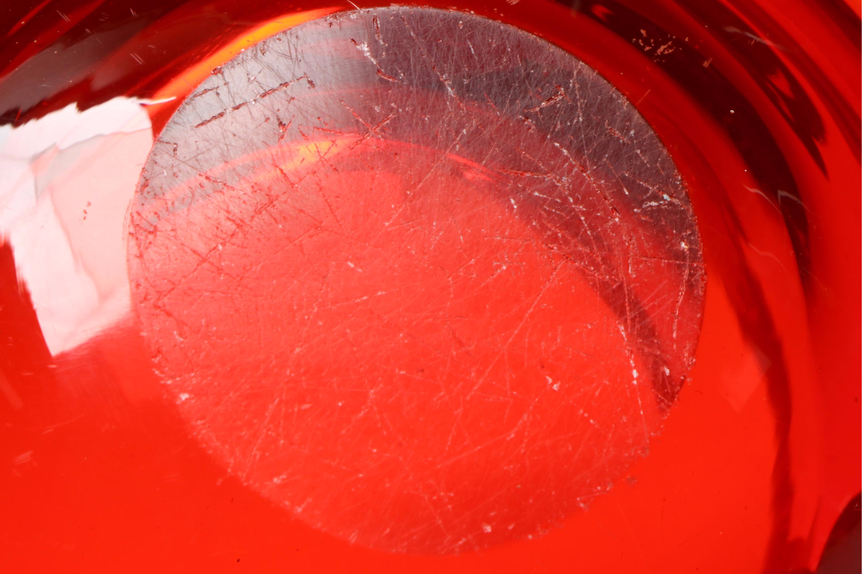 Murano Seguso-Poli Style Sommerso Art Glass Bowls