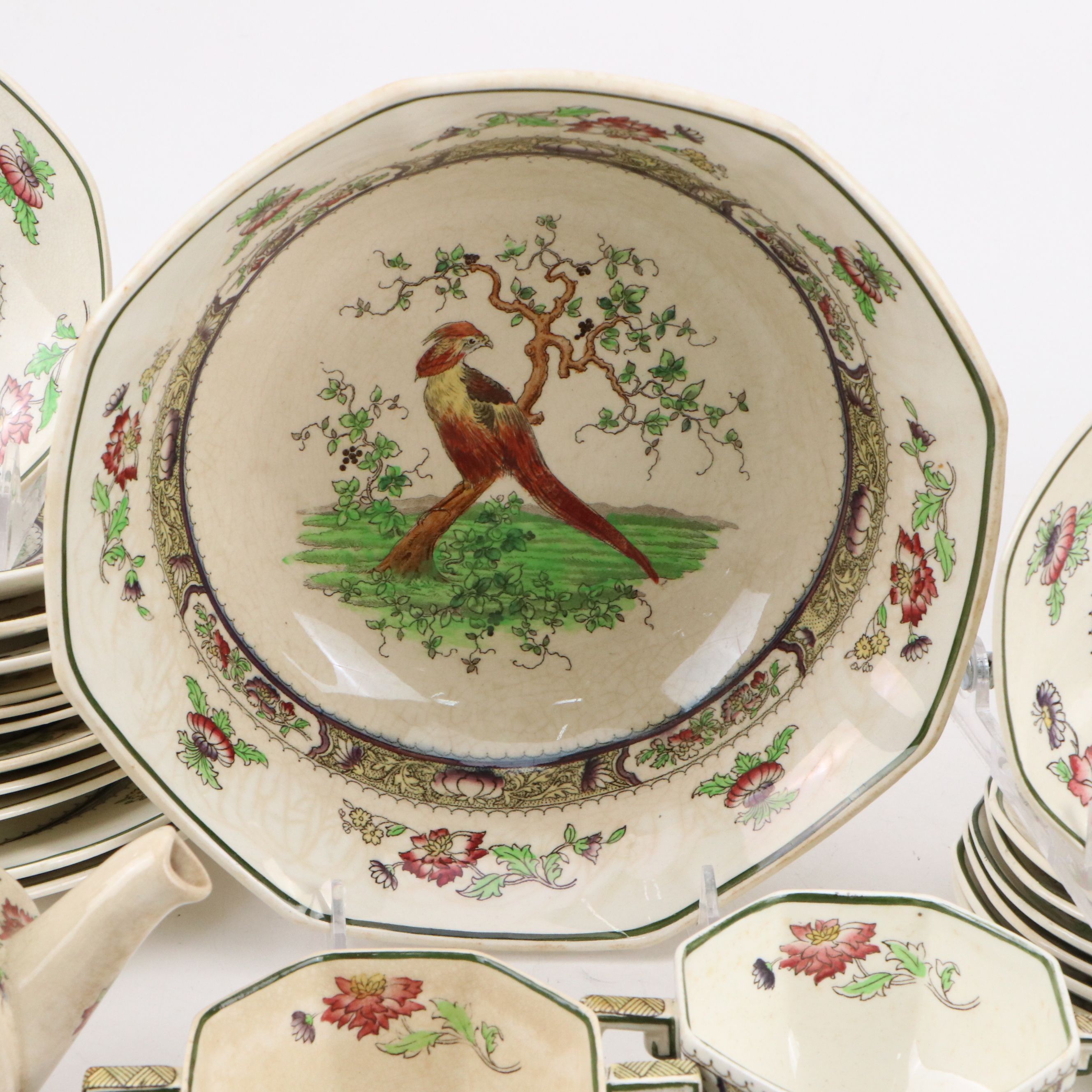 Royal Doulton "Pekin" Ceramic Dinnerware, Early 20th Century