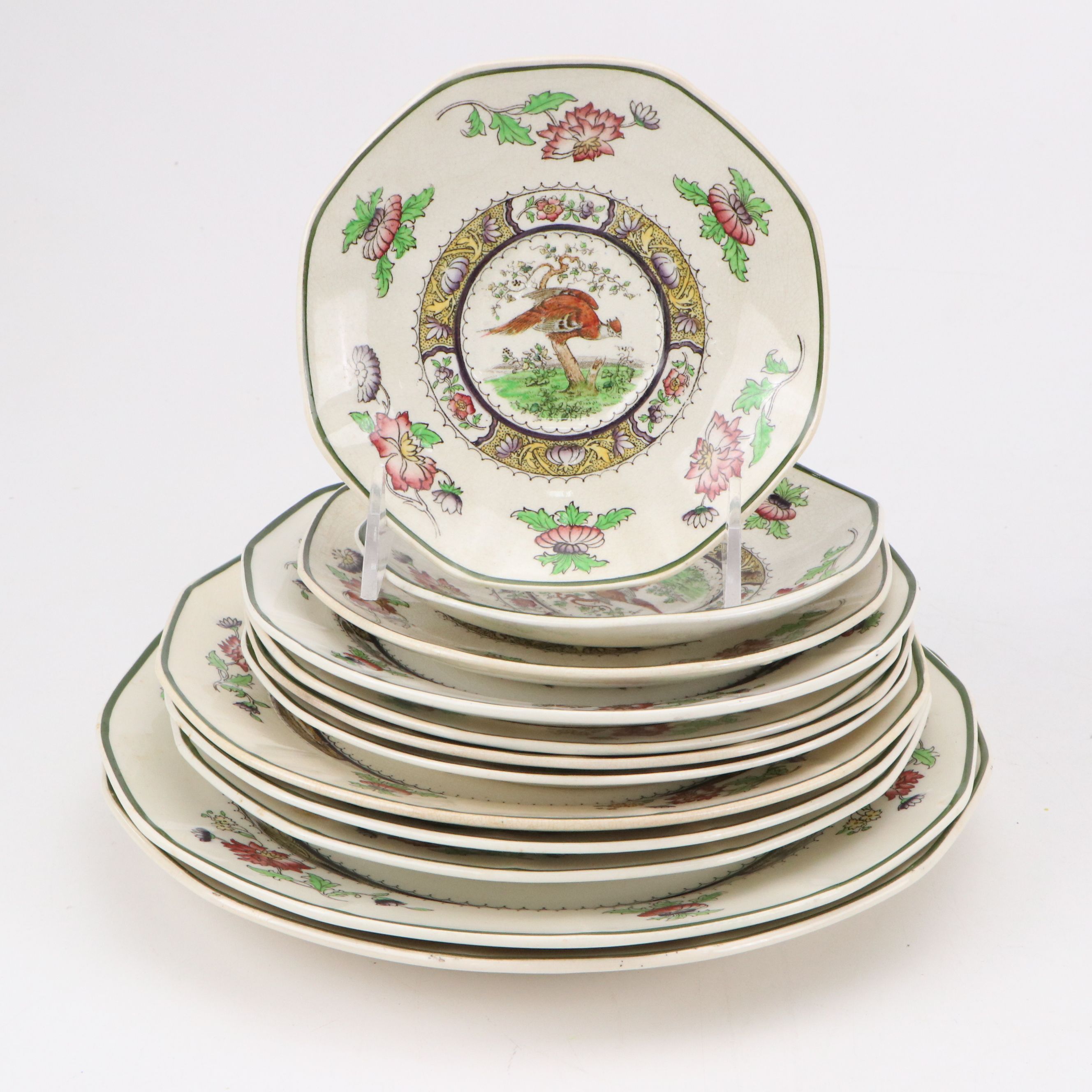 Royal Doulton "Pekin" Ceramic Dinnerware, Early 20th Century