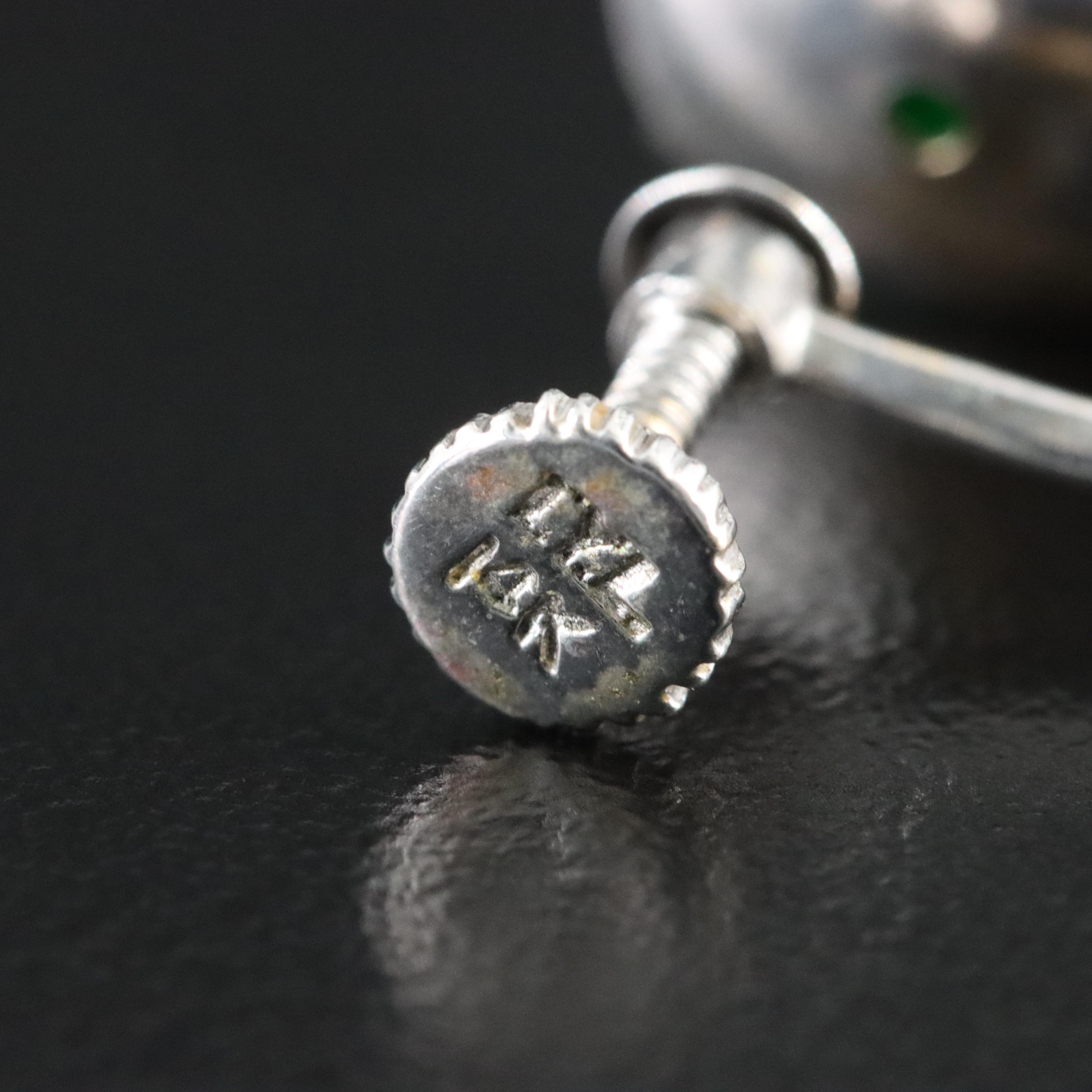 14K Jadeite Non-Pierced Earrings