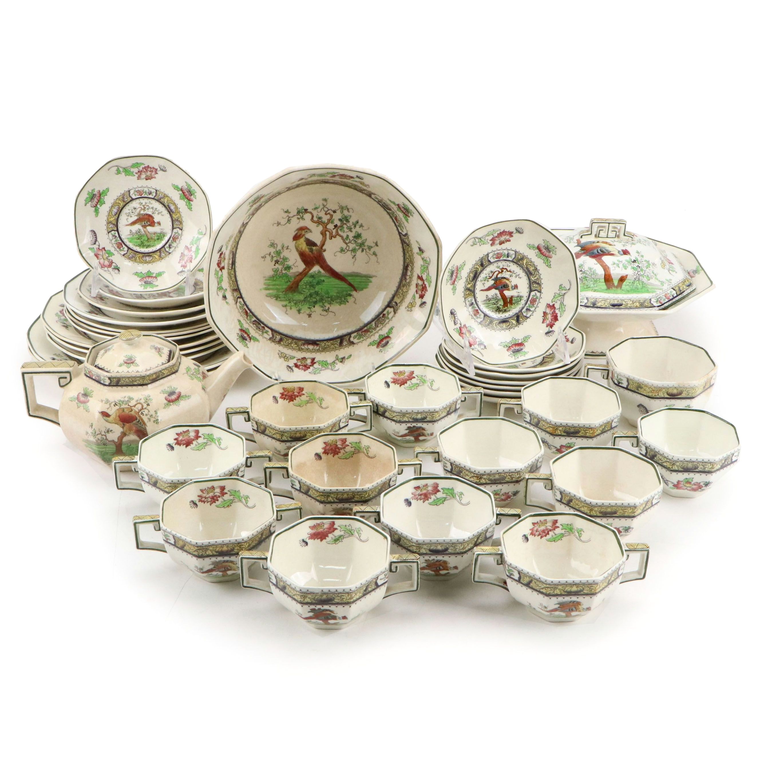 Royal Doulton "Pekin" Ceramic Dinnerware, Early 20th Century