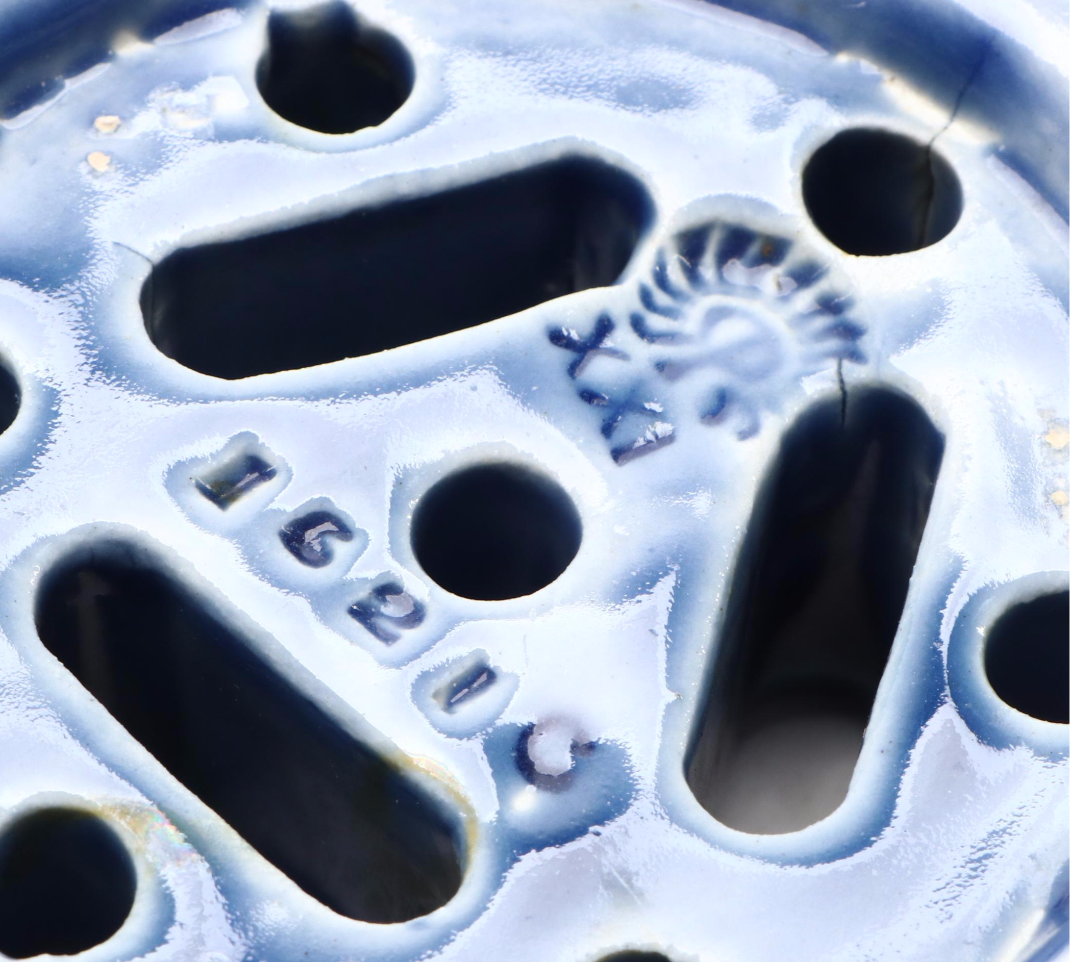 Rookwood Pottery Tri-Foot Dish with Vase and Flower Frog, Early 20th Century