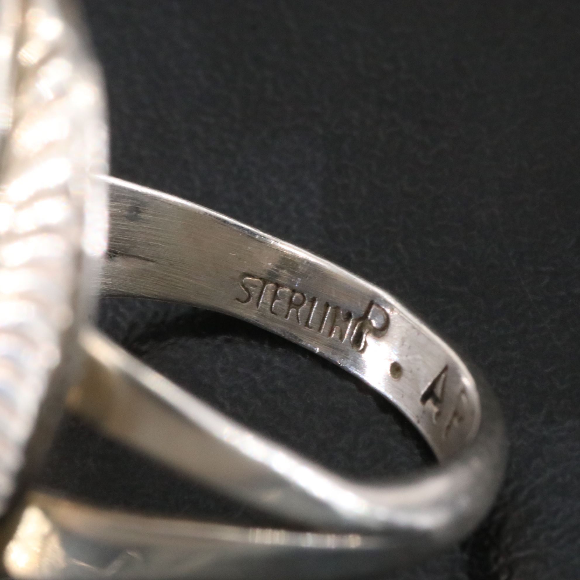 Southwestern Sterling Turquoise Rings with Appliqué