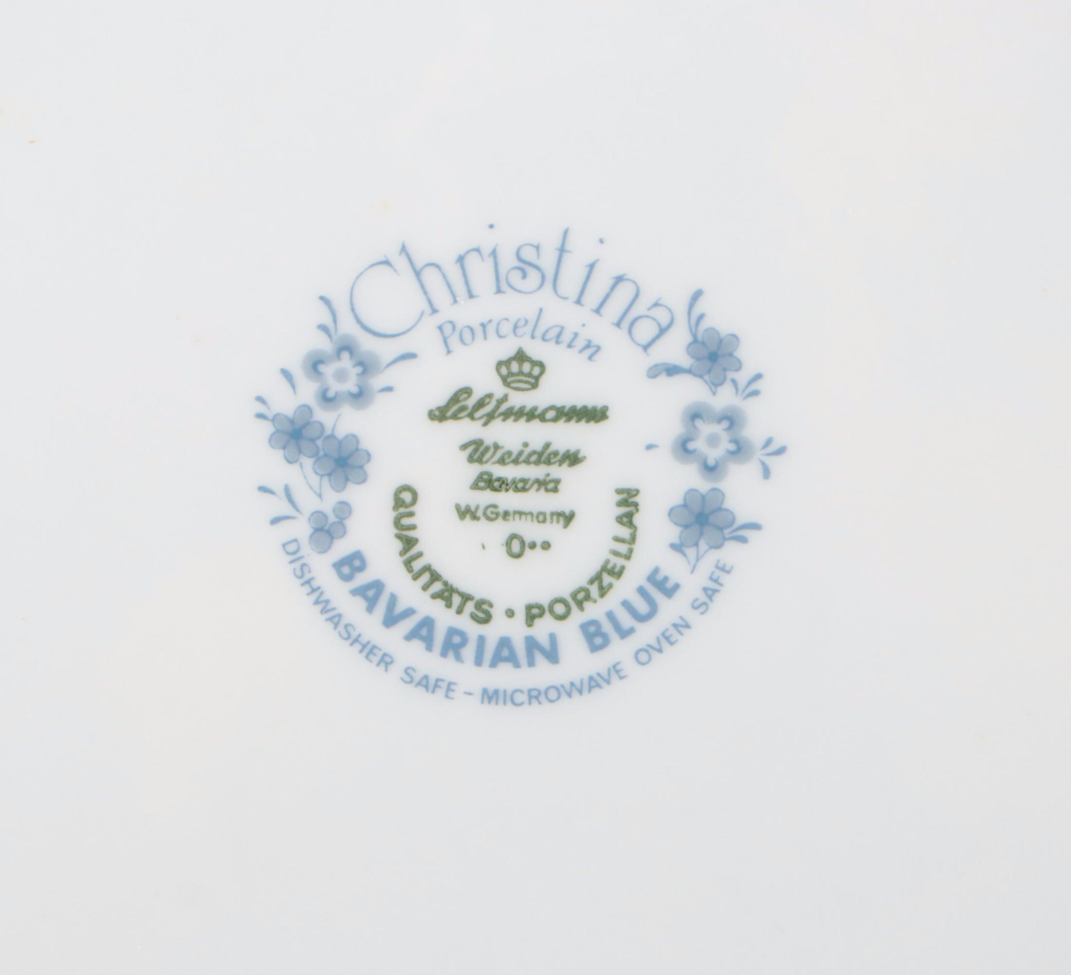Leftmann Weiden Christina "Bavarian Blue" Porcelain Dinnerware
