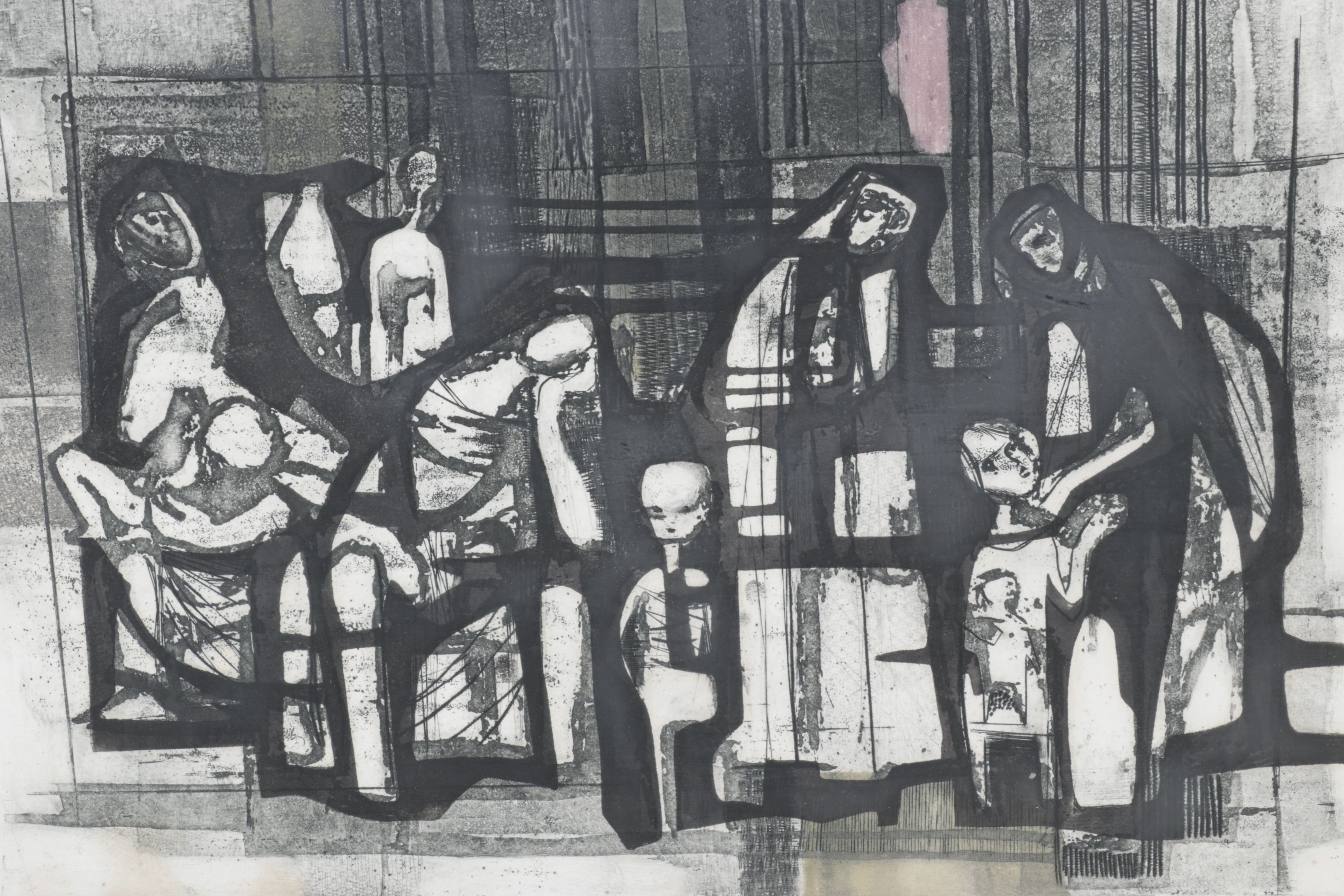 Ru van Rossem Aquatint Etching "Impressions of Southern Italy II", 1962