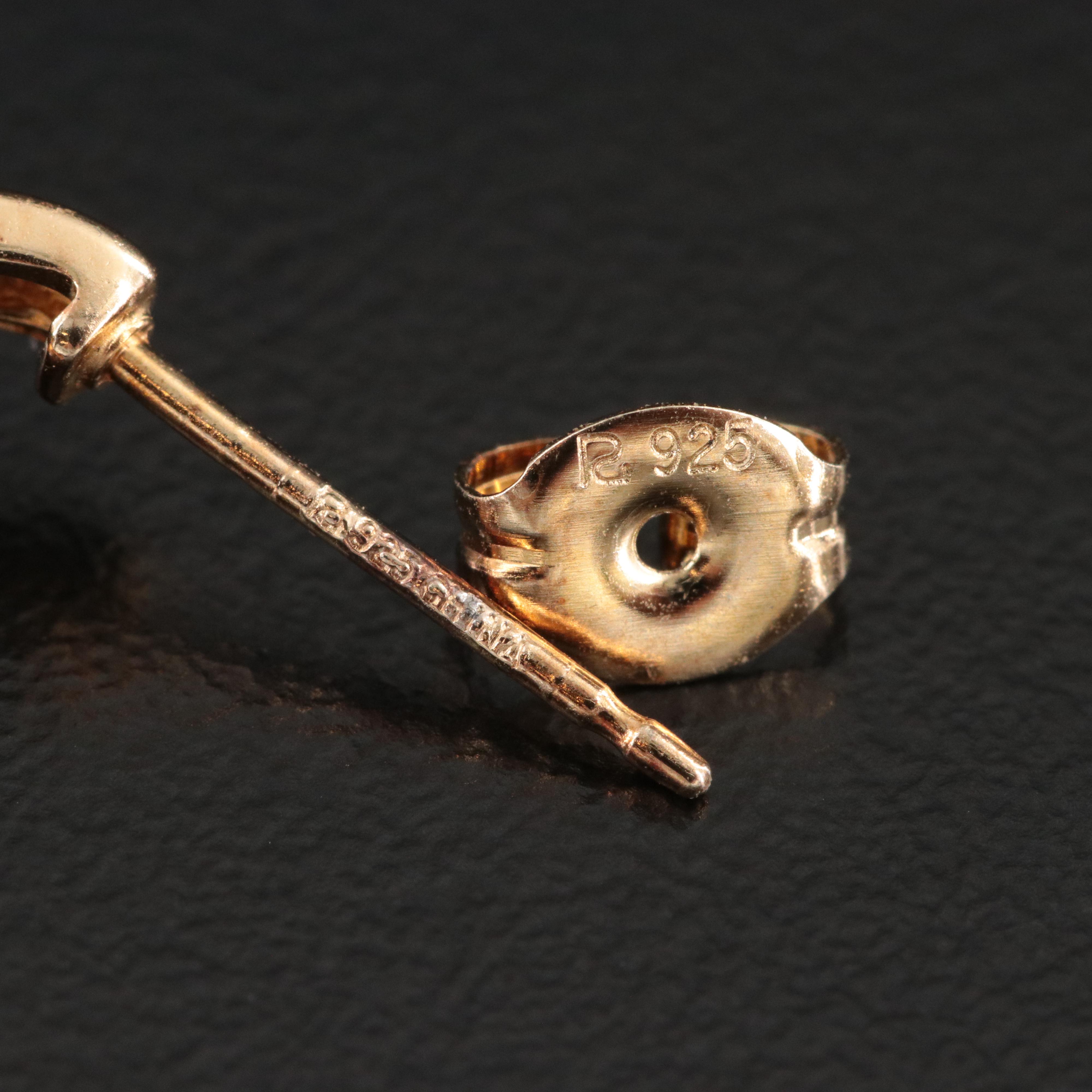 Sterling Sapphire and Diamond Earrings