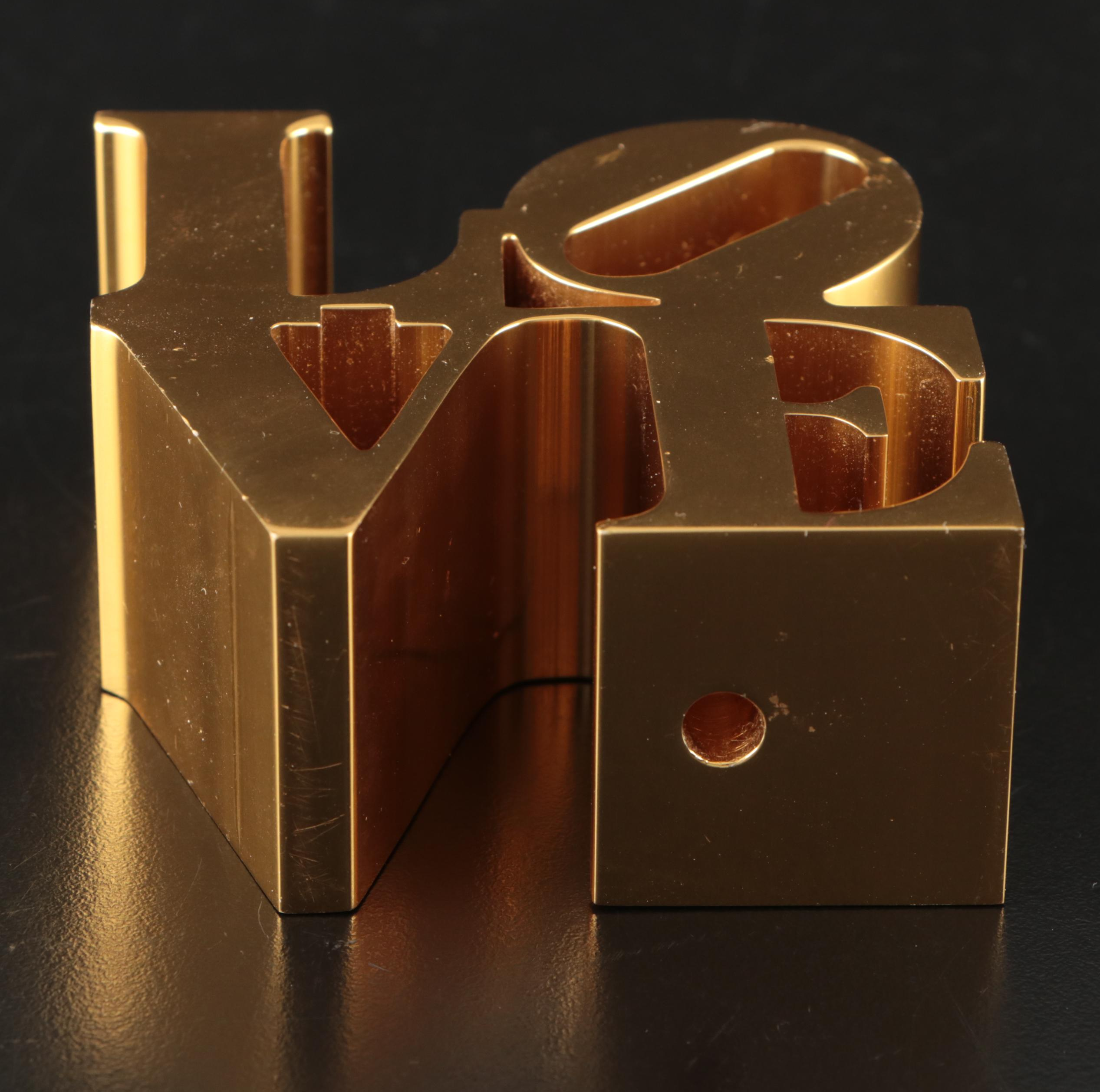 After Robert Indiana "Love" Sculpture Paperweight