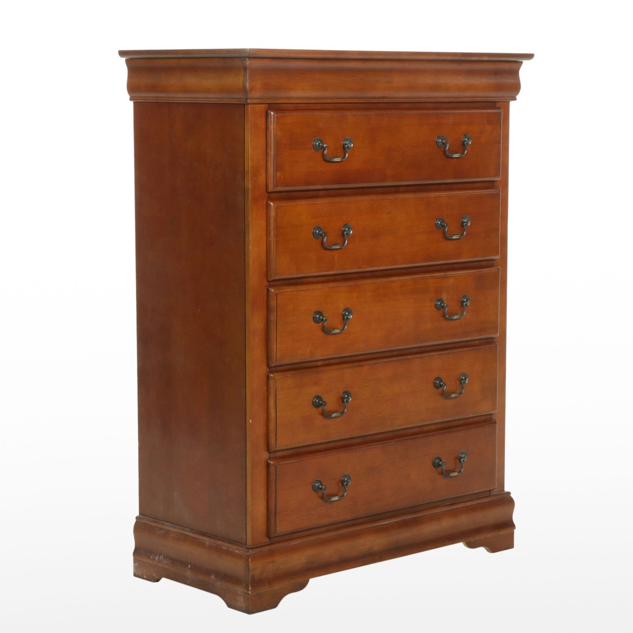 Mahogany Finished Chest of  Drawers, 21st Century