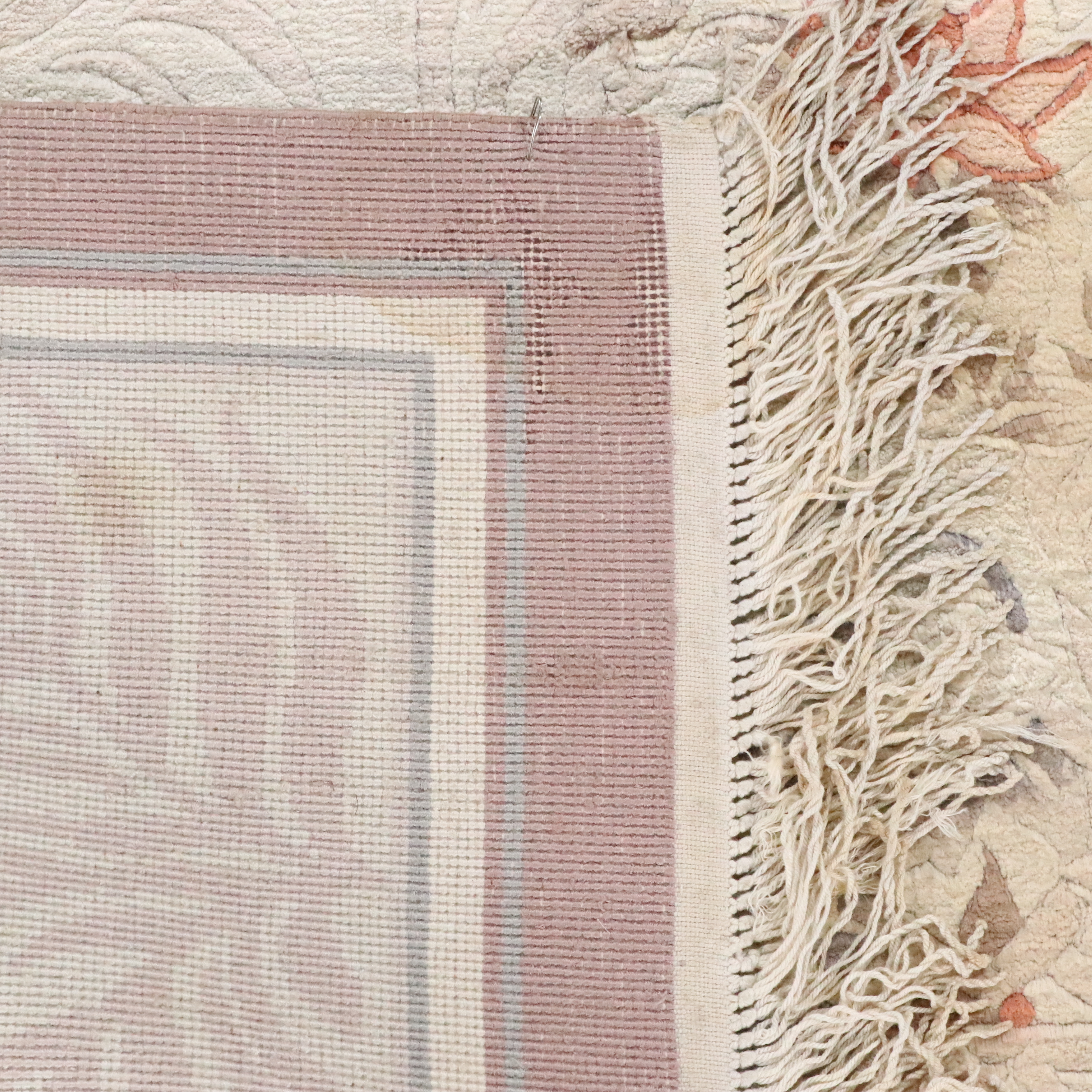 3' x 5'7 Hand-Knotted Carved Chinese Accent Rug