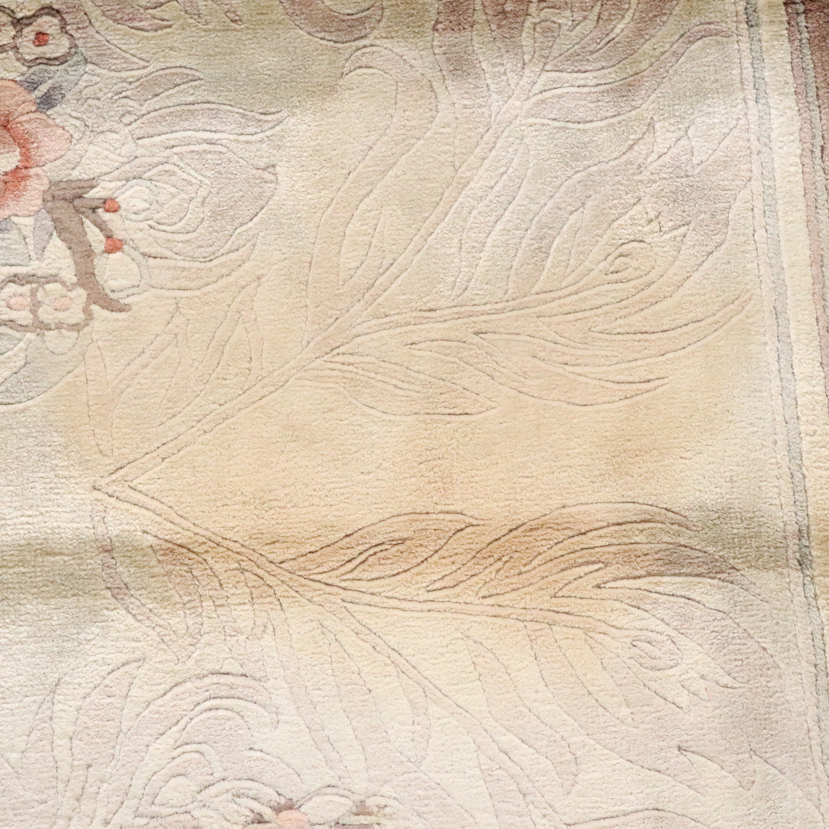 3' x 5'7 Hand-Knotted Carved Chinese Accent Rug