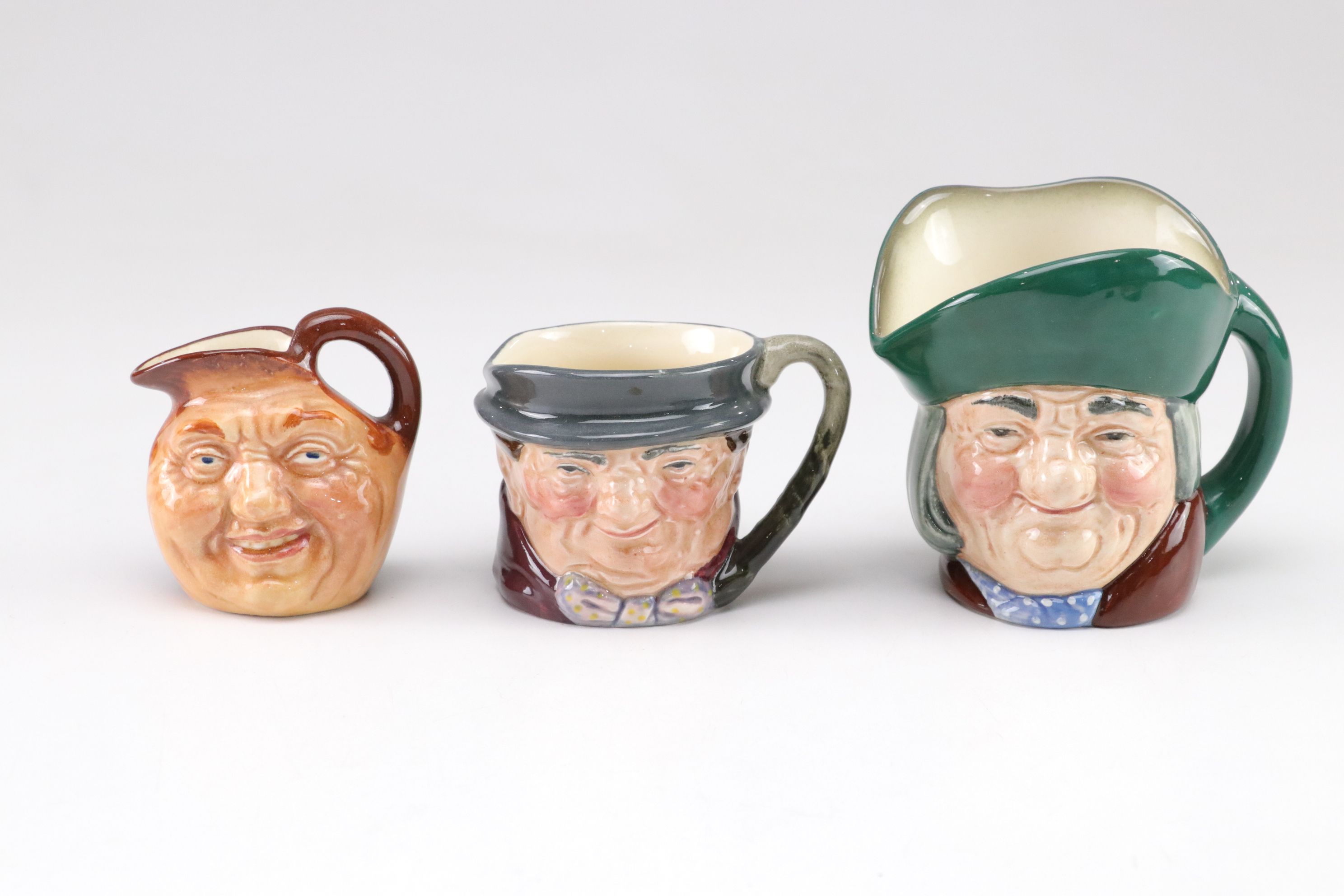 Royal Doulton "John Barleycorn" Toby Jug & Other Mini Mugs