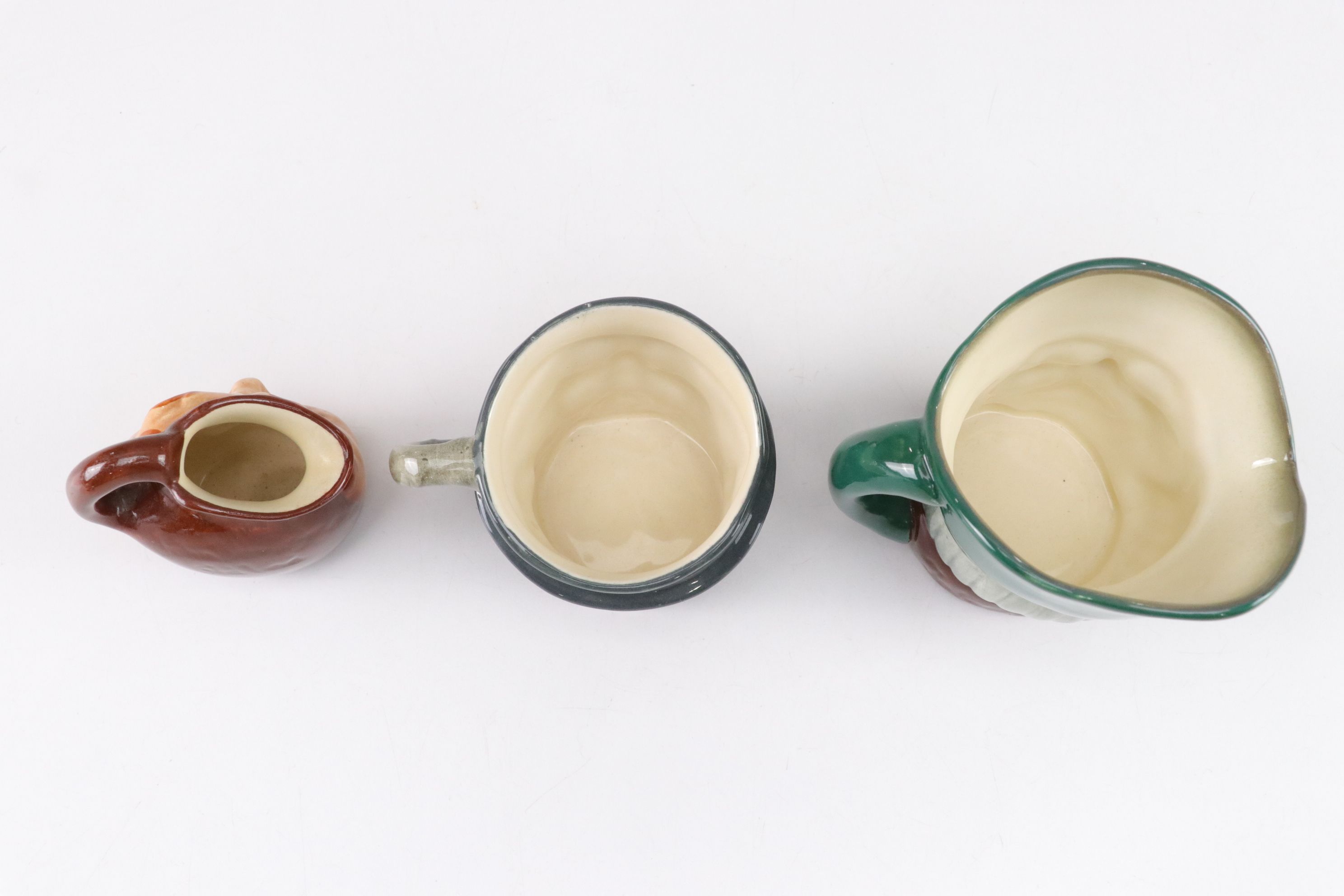 Royal Doulton "John Barleycorn" Toby Jug & Other Mini Mugs