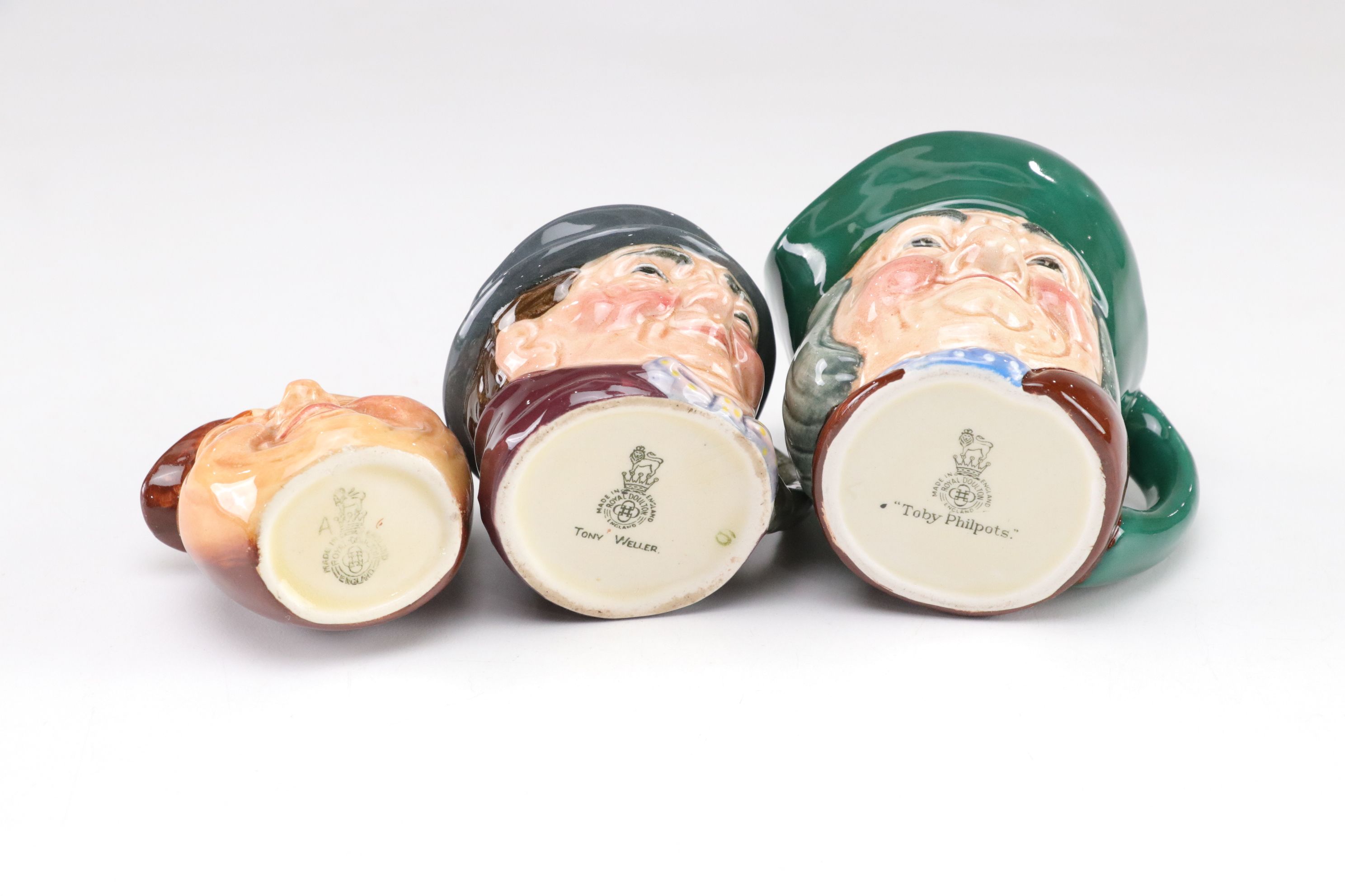 Royal Doulton "John Barleycorn" Toby Jug & Other Mini Mugs