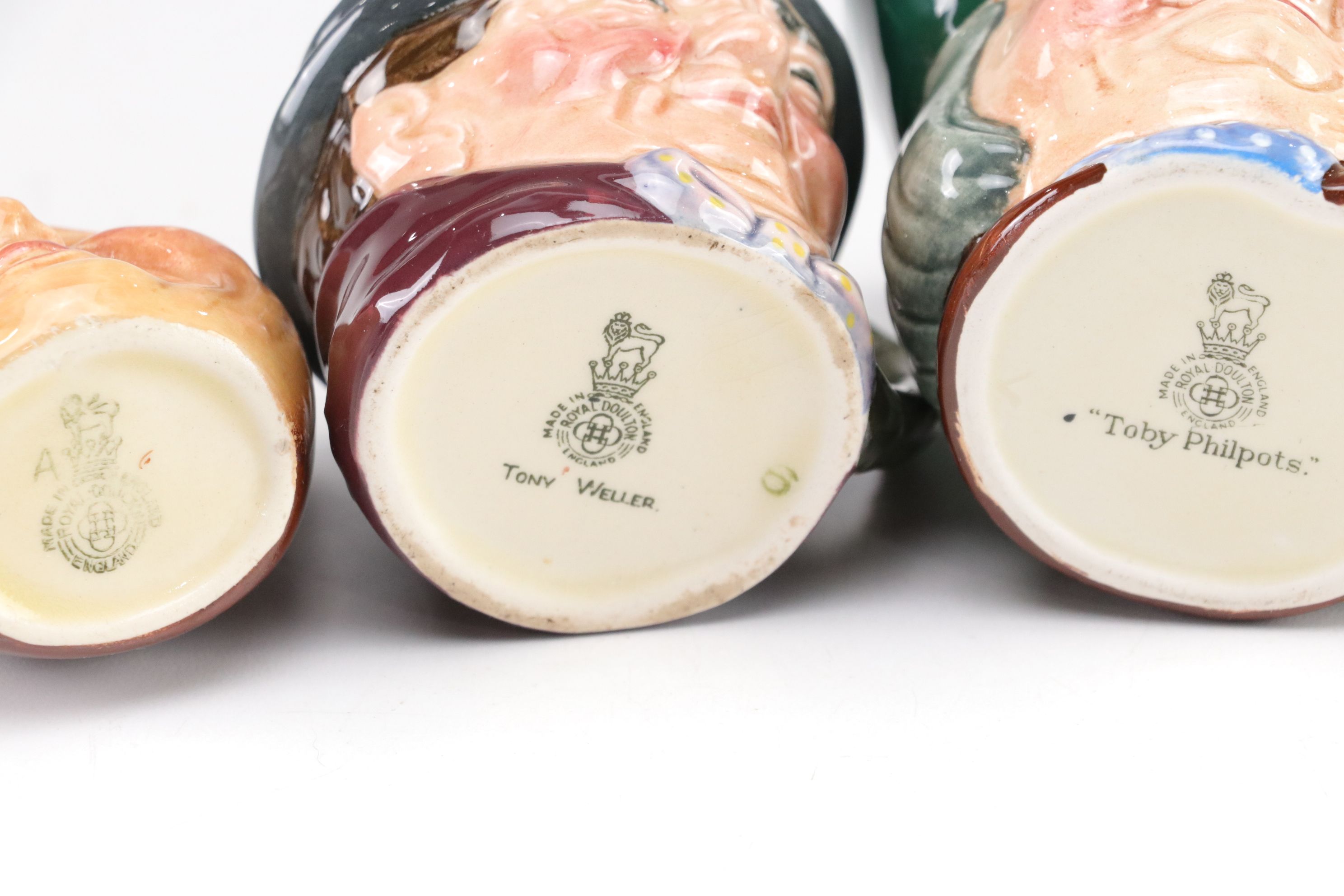 Royal Doulton "John Barleycorn" Toby Jug & Other Mini Mugs