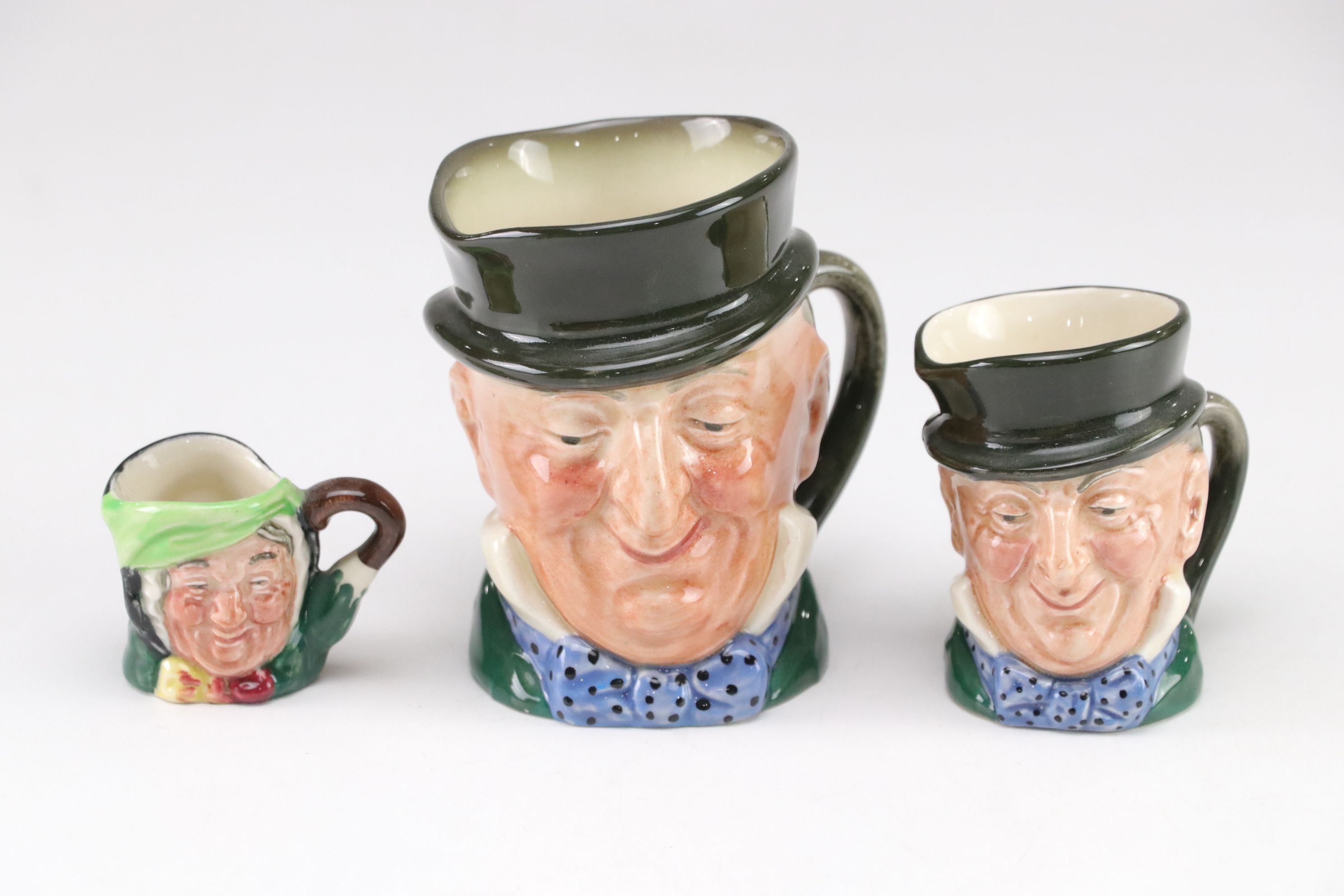 Royal Doulton "John Barleycorn" Toby Jug & Other Mini Mugs