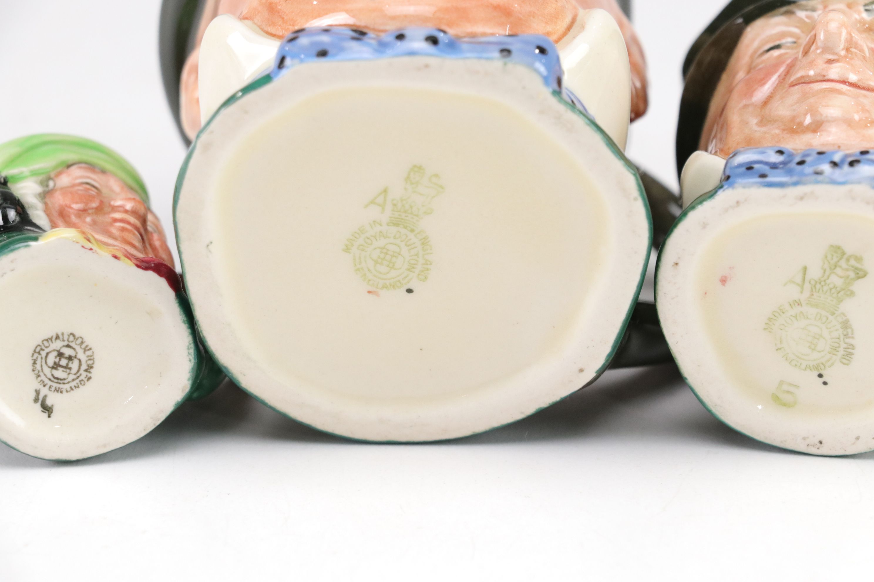 Royal Doulton "John Barleycorn" Toby Jug & Other Mini Mugs