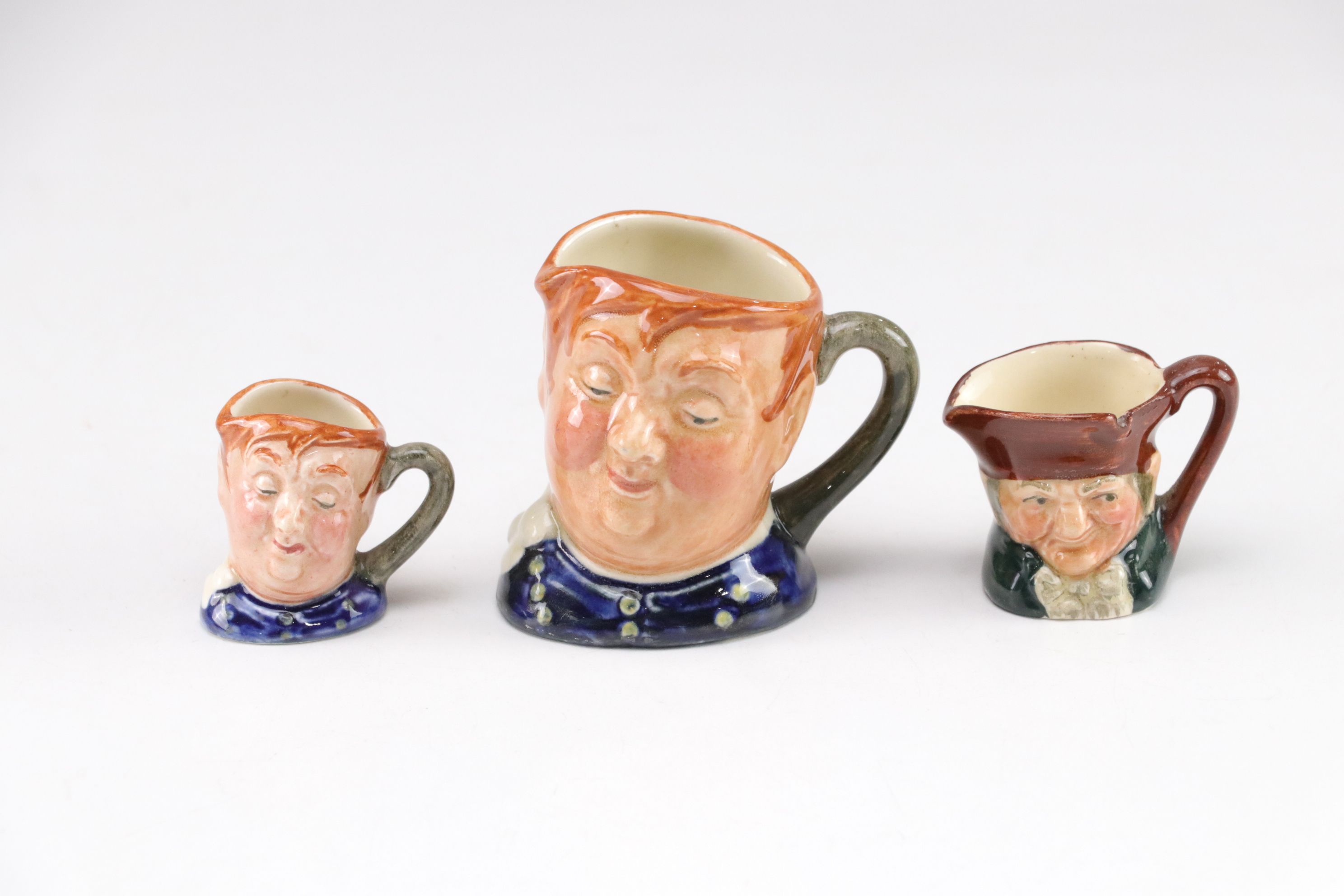 Royal Doulton "John Barleycorn" Toby Jug & Other Mini Mugs