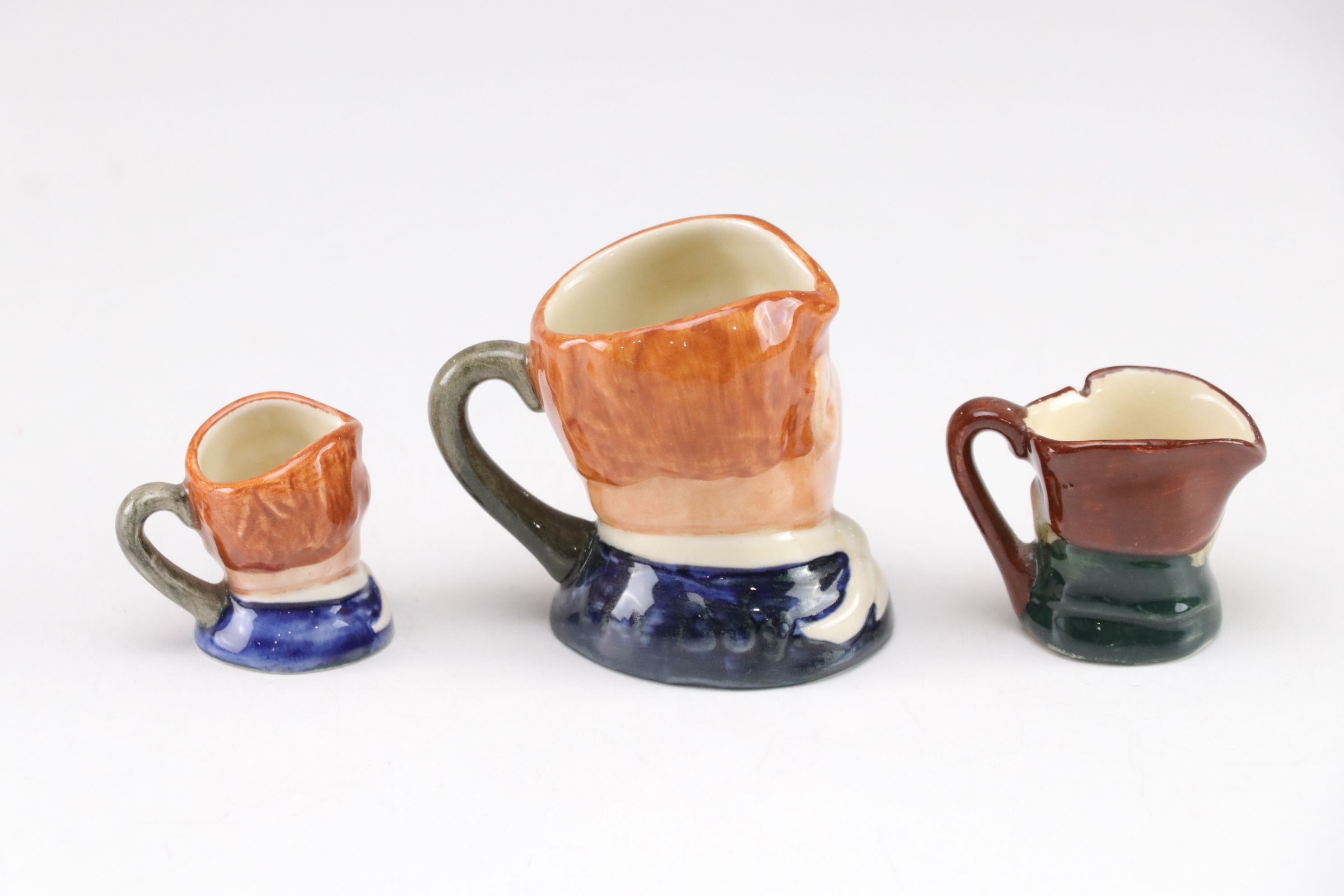 Royal Doulton "John Barleycorn" Toby Jug & Other Mini Mugs
