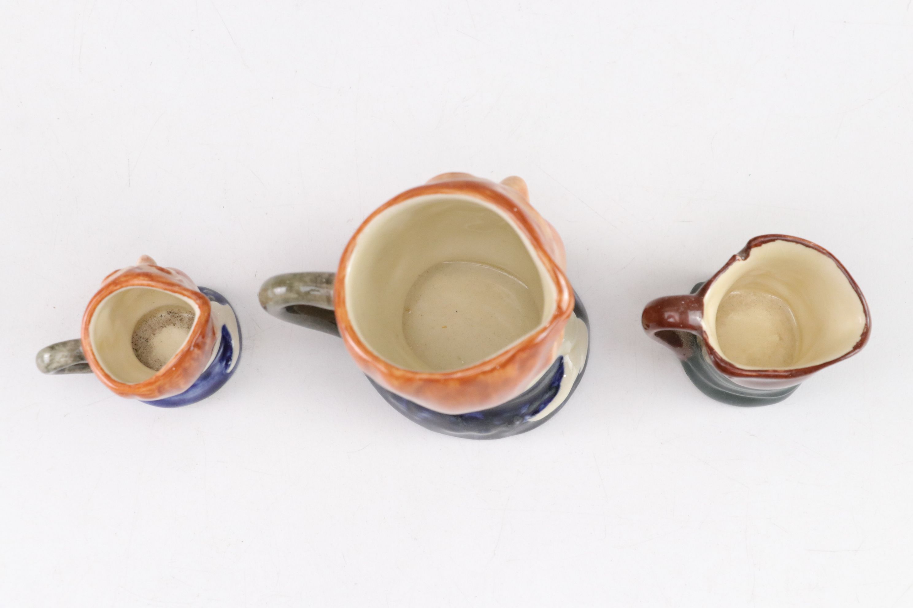 Royal Doulton "John Barleycorn" Toby Jug & Other Mini Mugs