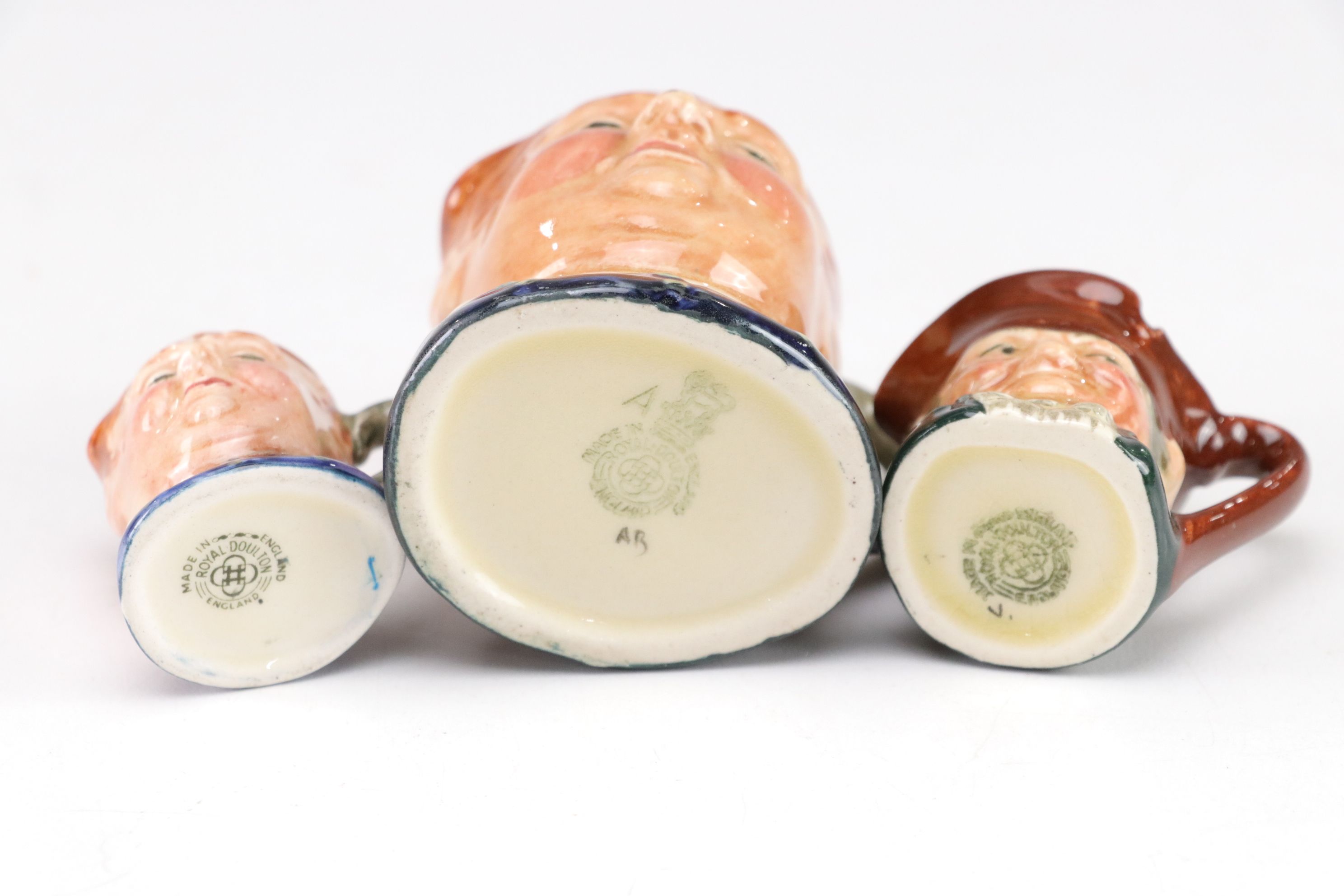 Royal Doulton "John Barleycorn" Toby Jug & Other Mini Mugs