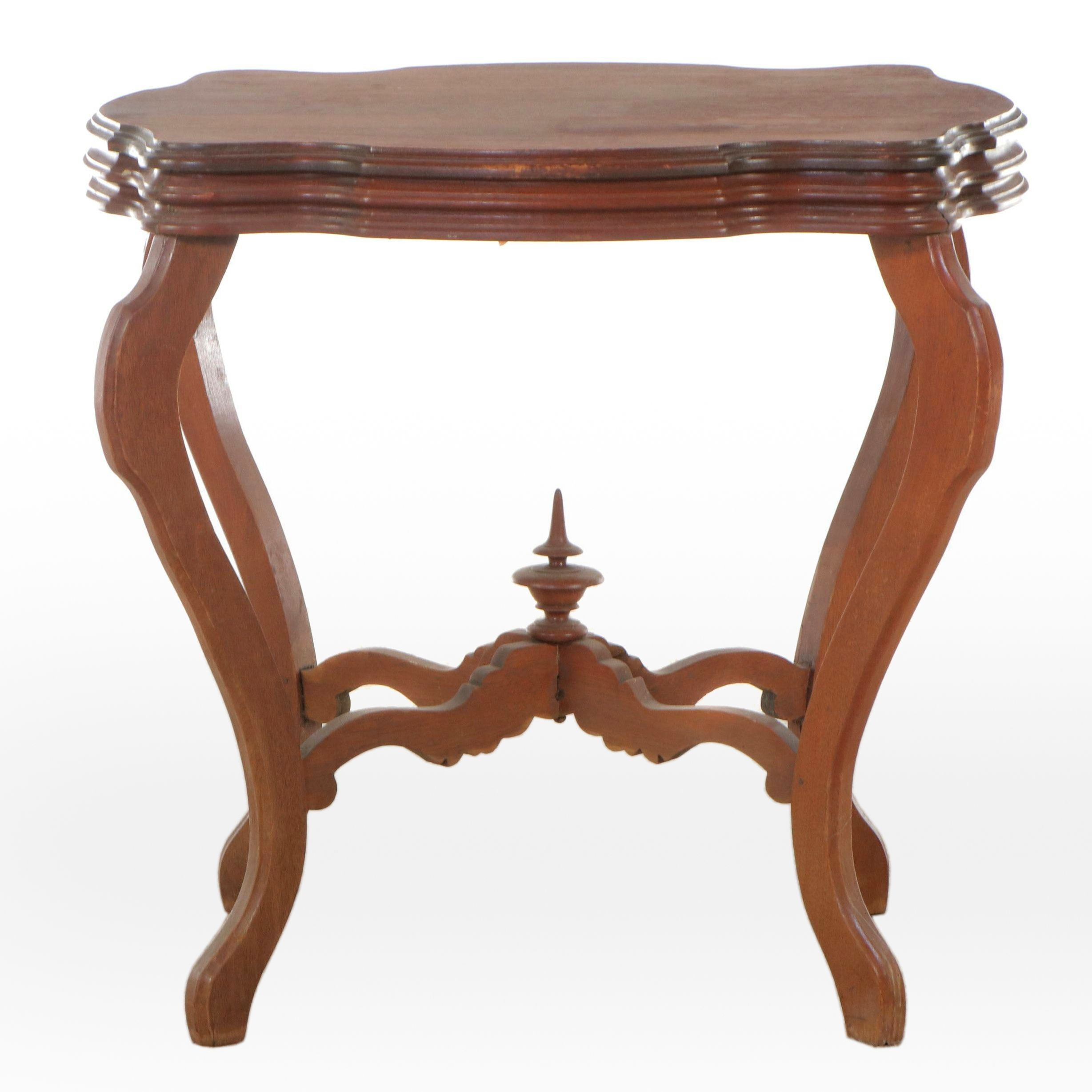 Victorian Style Walnut Side Table