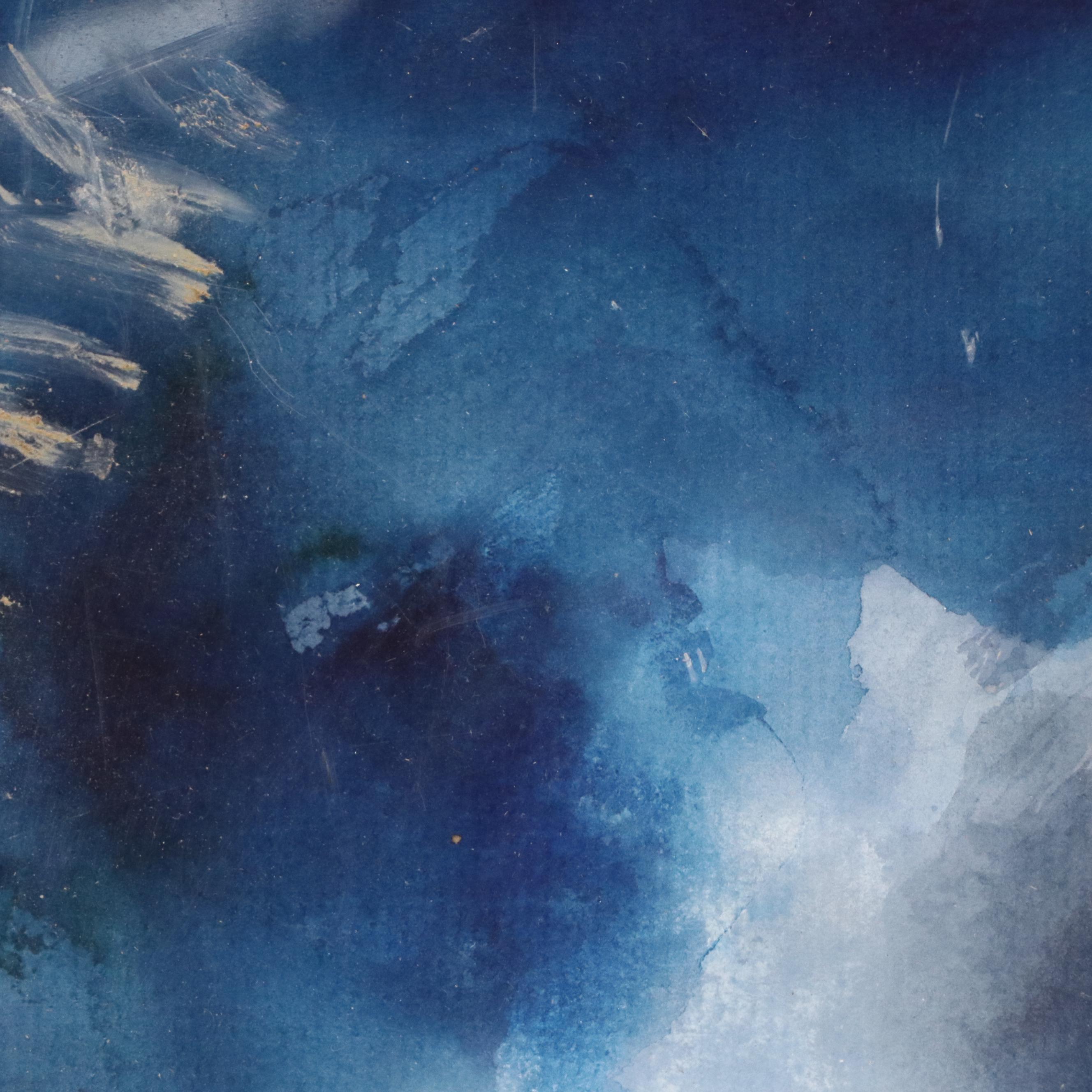 Reginald Grooms Watercolor Painting of Rocky Landscape, 1953