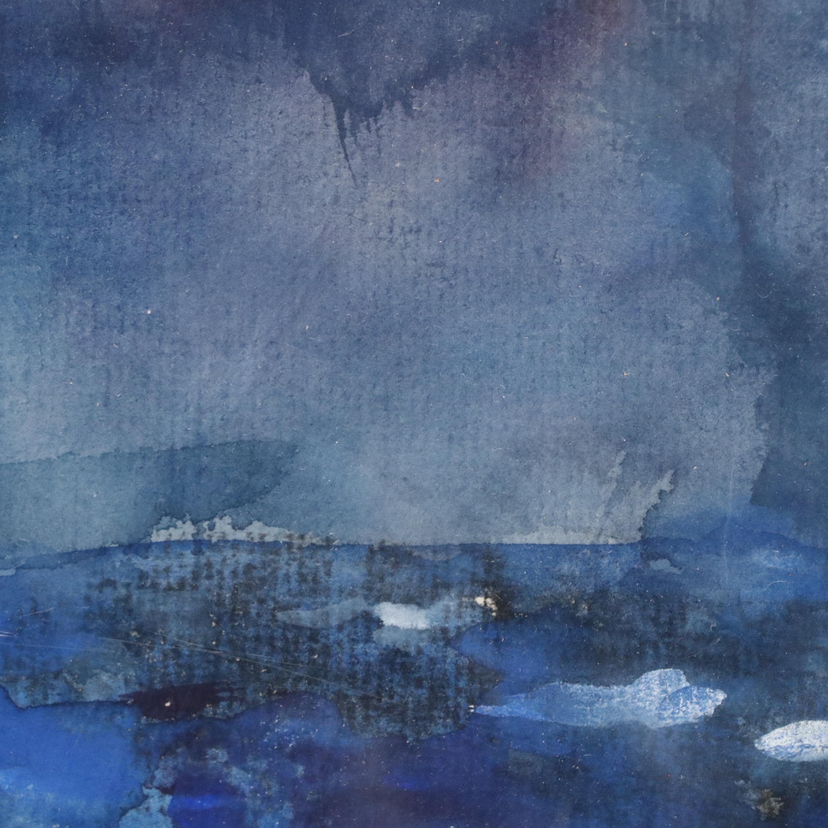 Reginald Grooms Watercolor Painting of Rocky Landscape, 1953