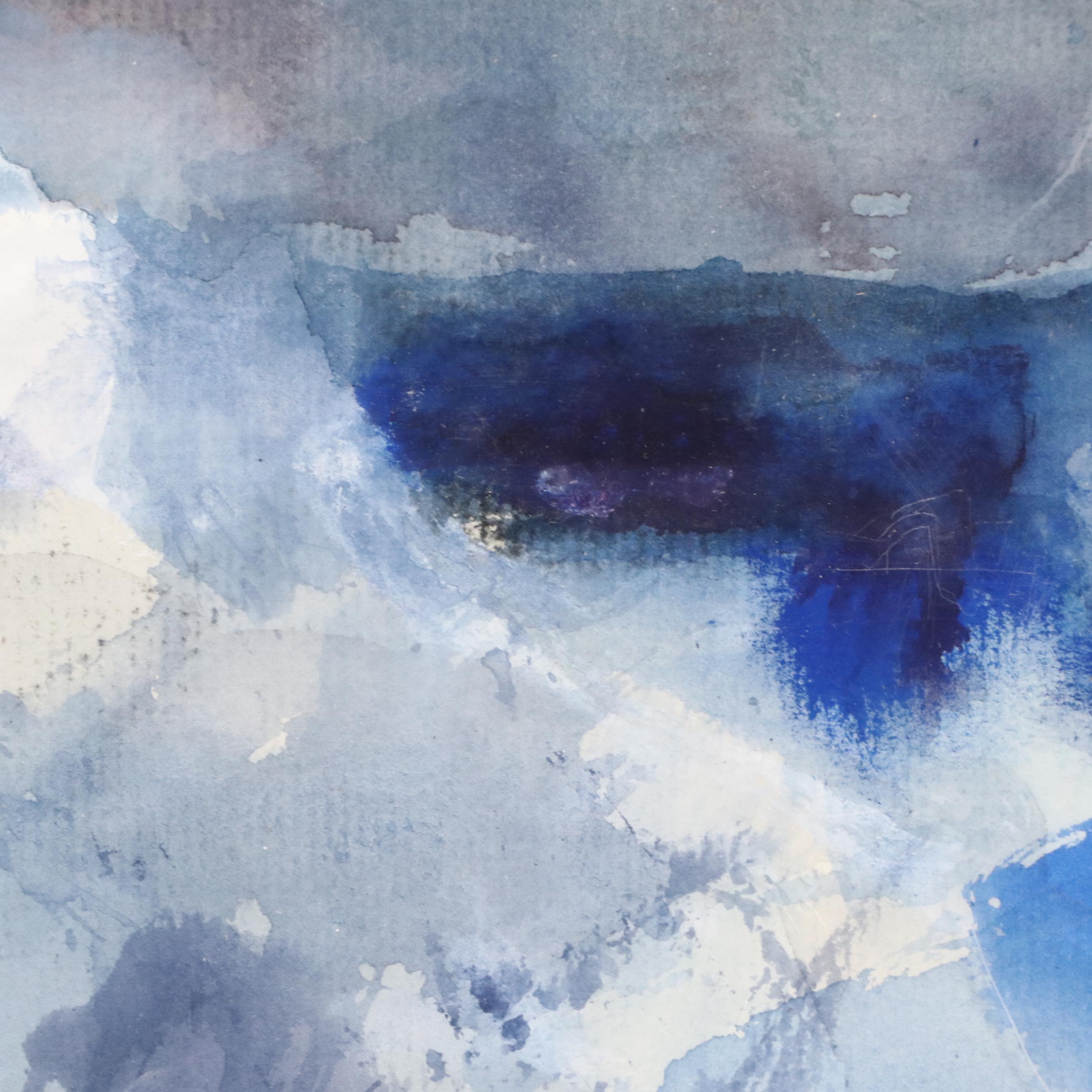 Reginald Grooms Watercolor Painting of Rocky Landscape, 1953