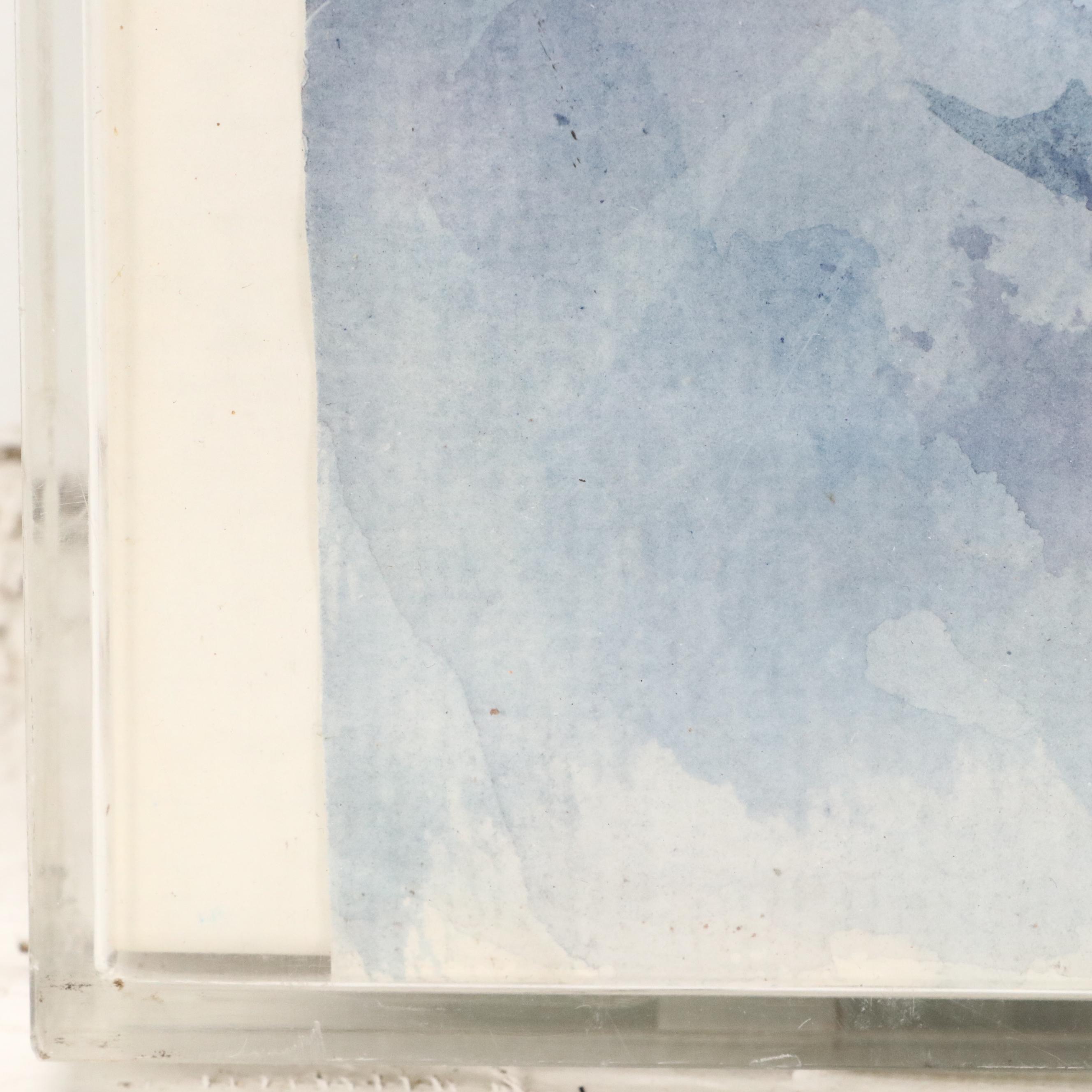 Reginald Grooms Watercolor Painting of Rocky Landscape, 1953