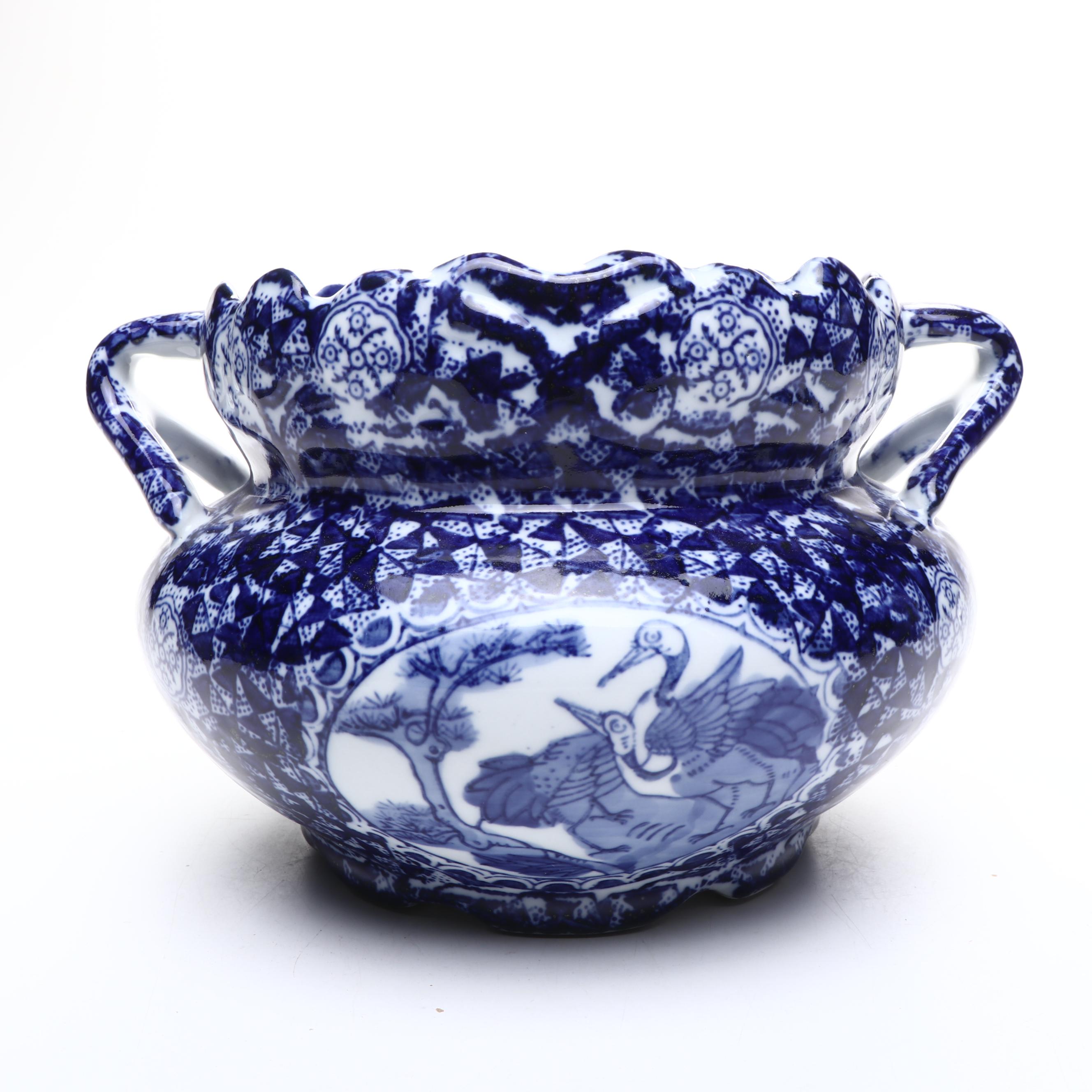 Chinese Porcelain Blue and White with Victoria Ware Table Accessories, More