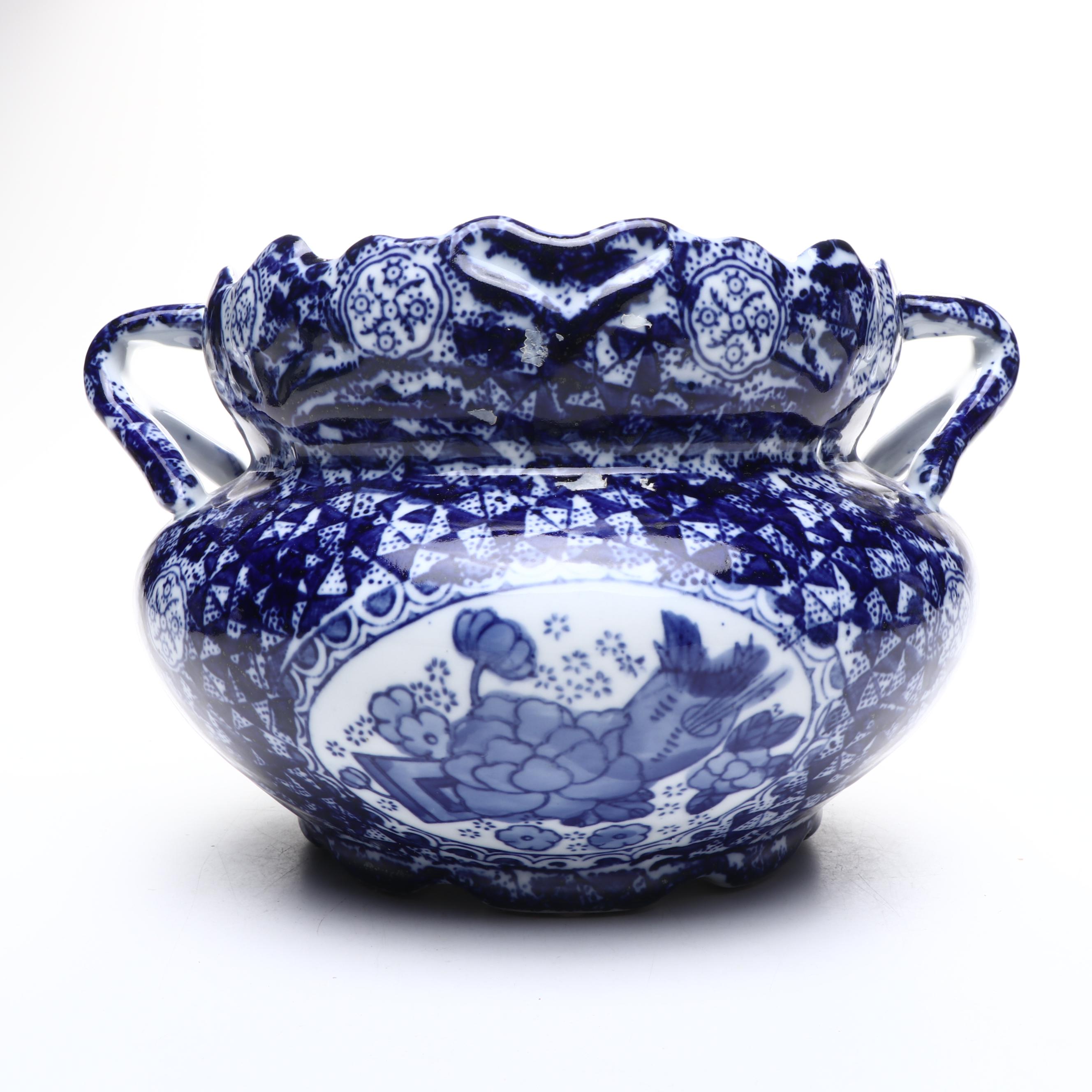 Chinese Porcelain Blue and White with Victoria Ware Table Accessories, More