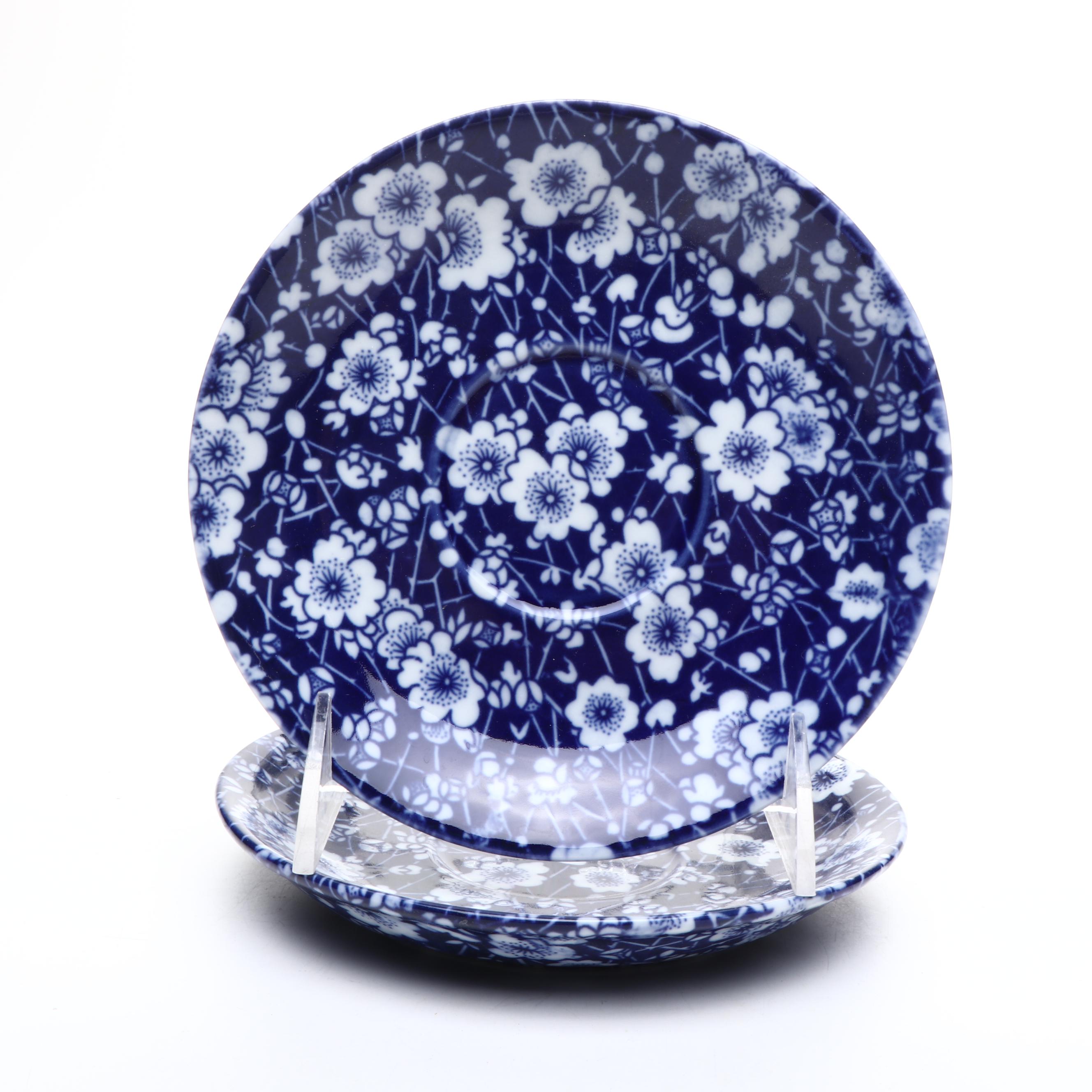 Chinese Porcelain Blue and White with Victoria Ware Table Accessories, More