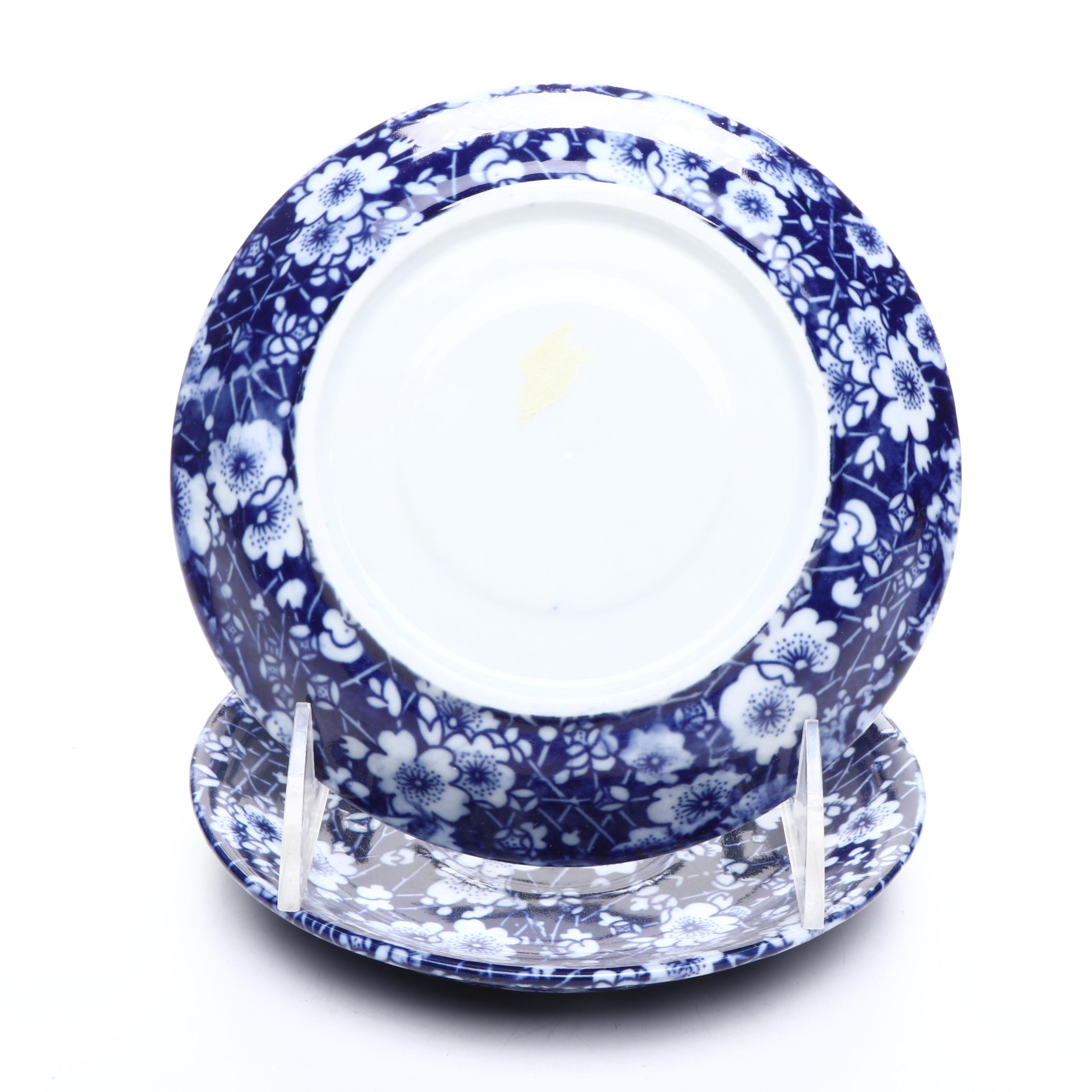 Chinese Porcelain Blue and White with Victoria Ware Table Accessories, More