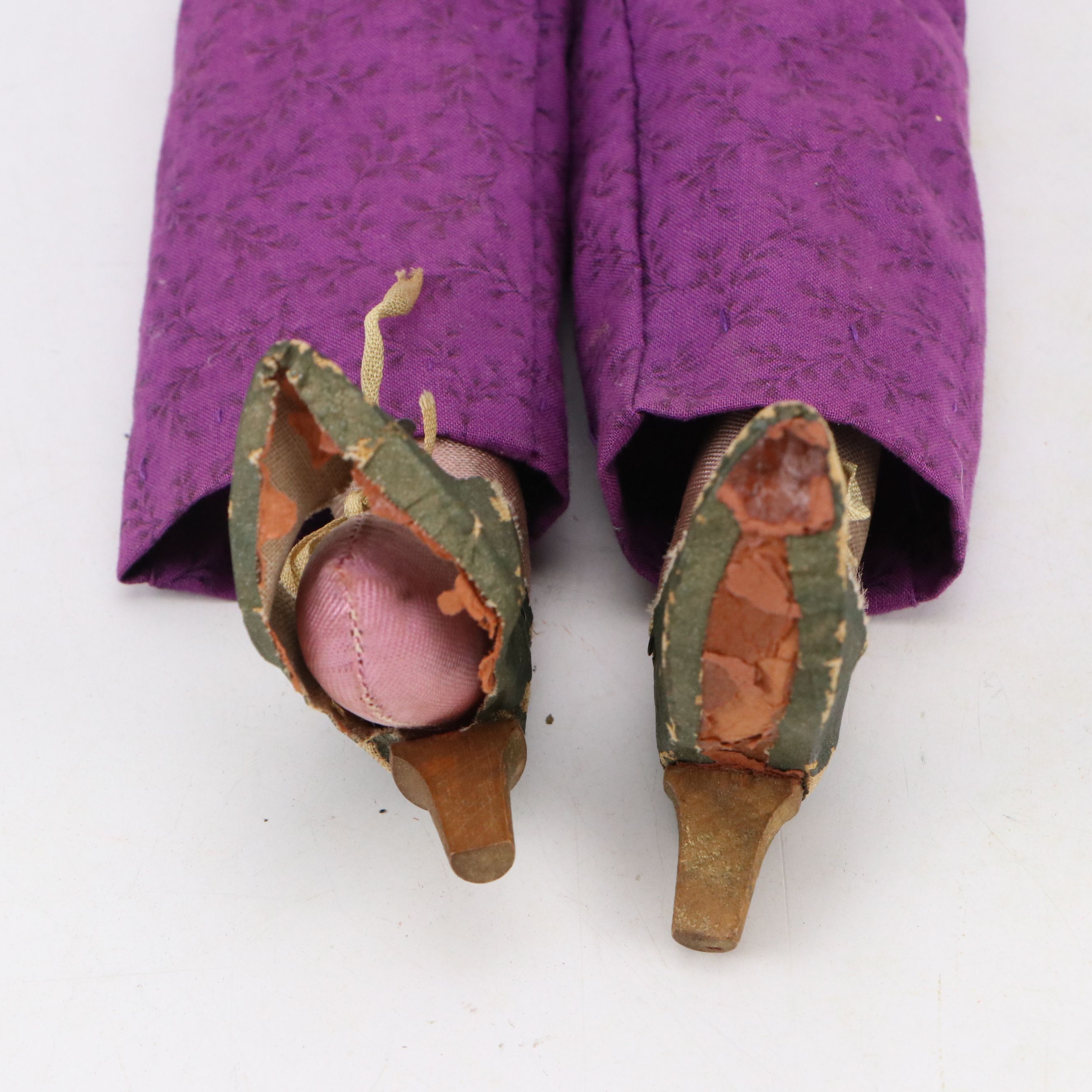 Vintage Boudoir Doll with Fabric Body, Early 20th Century