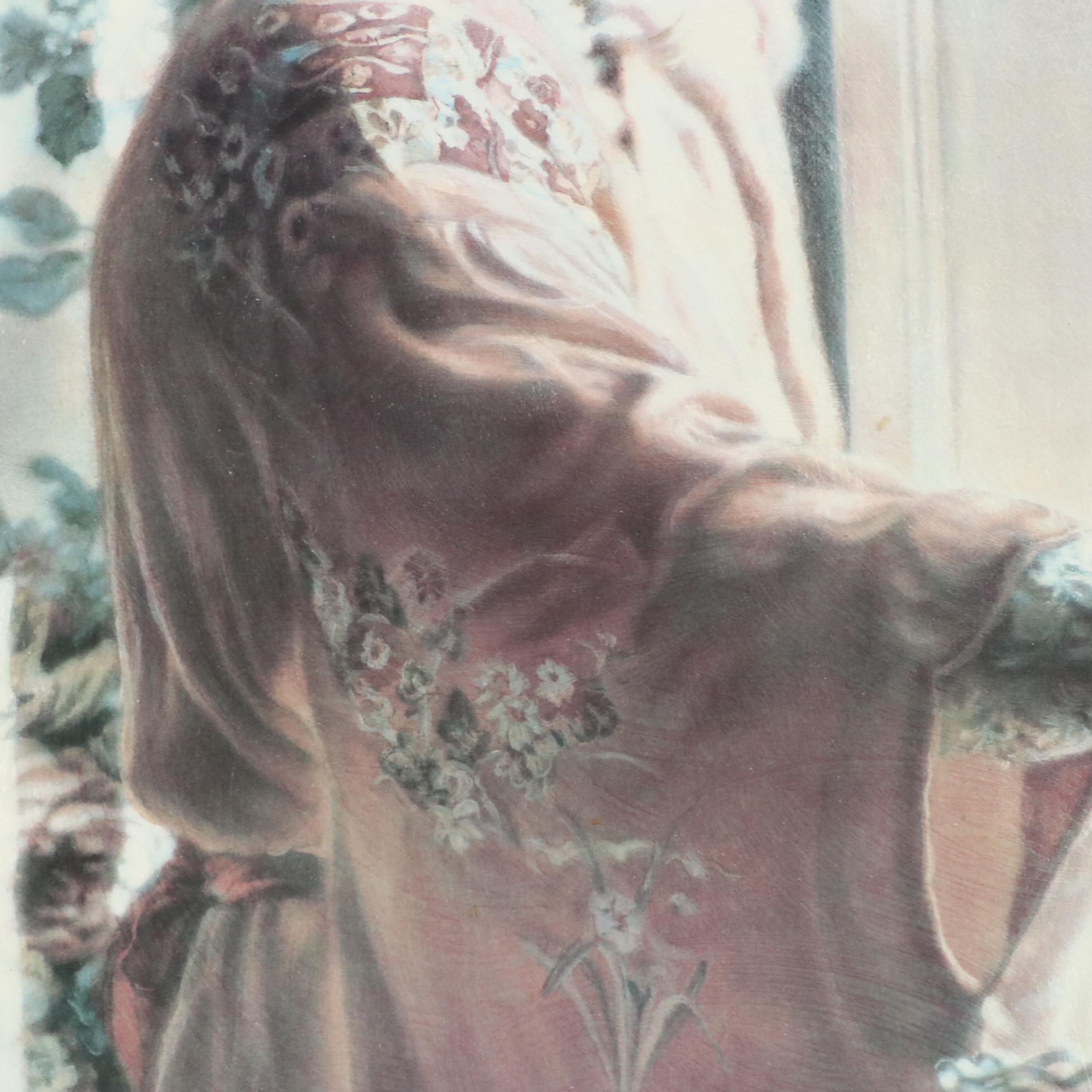 Sandra Kuck Offset Lithograph "Thinking of You," 1993