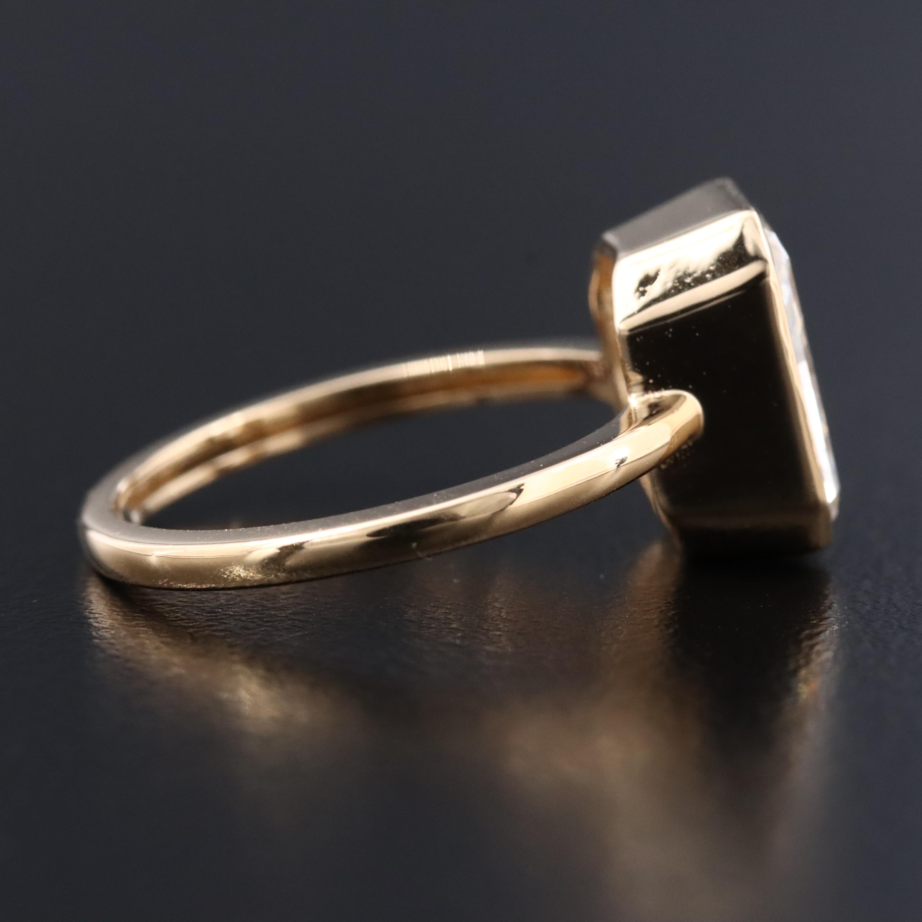 18K 2.97 CT Lab Grown Diamond Solitaire Ring with IGI Report