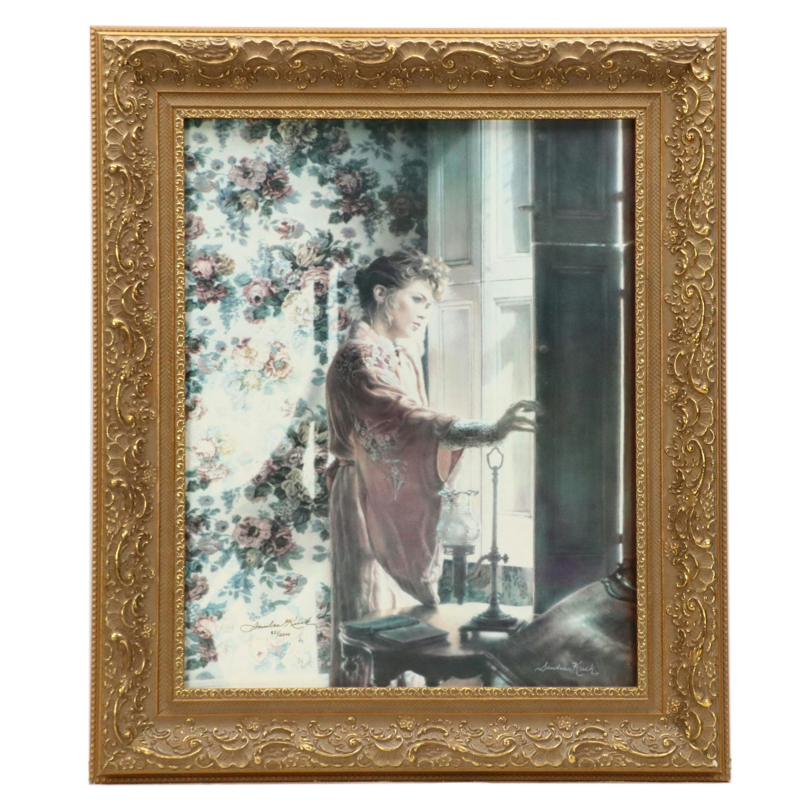 Sandra Kuck Offset Lithograph "Thinking of You," 1993