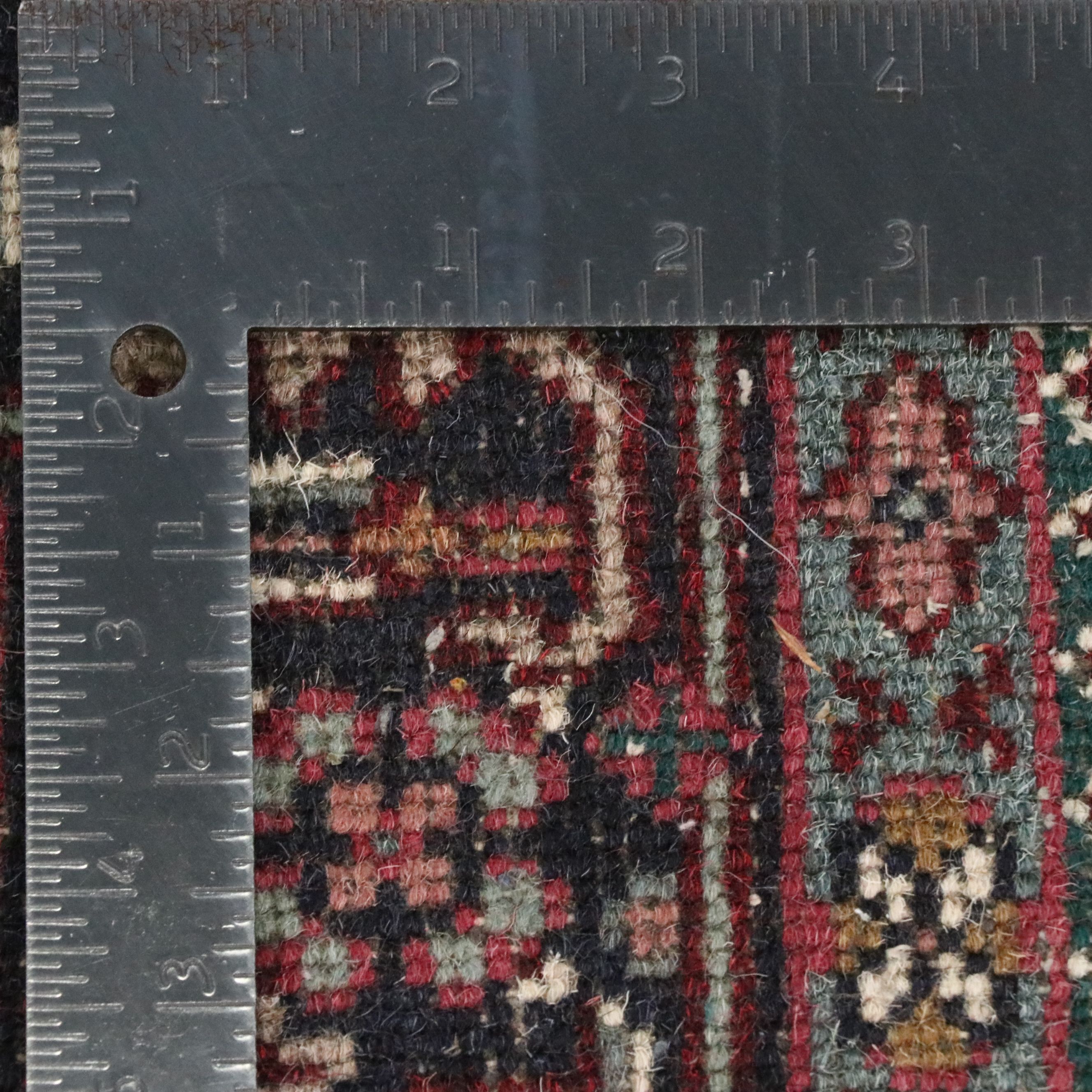 3'11 x 6'3 Hand-Knotted Persian Bijar Area Rug