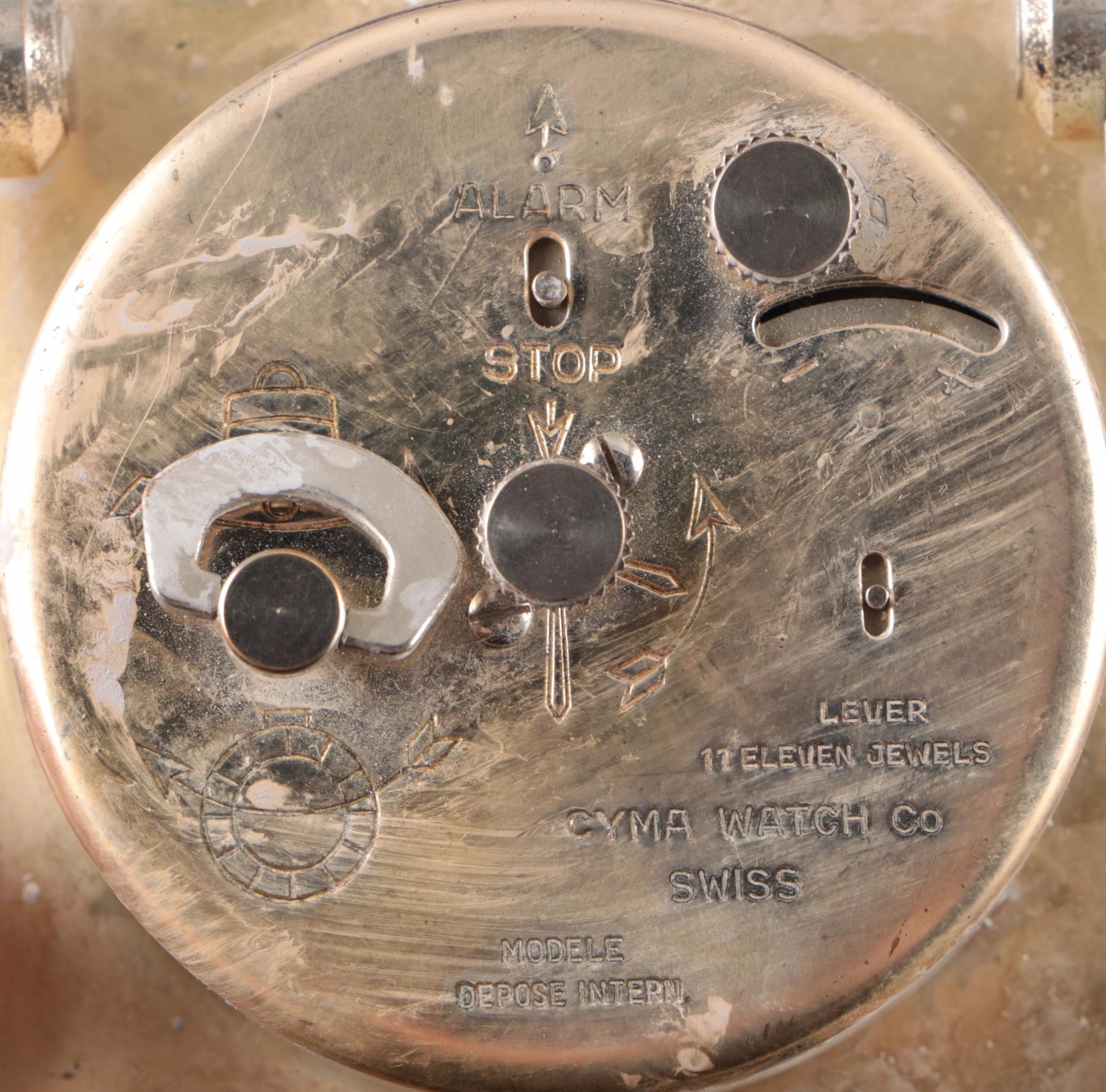 Gorham Sterling Easel Alarm Clock with Monogrammed Box and Silver Plate Box