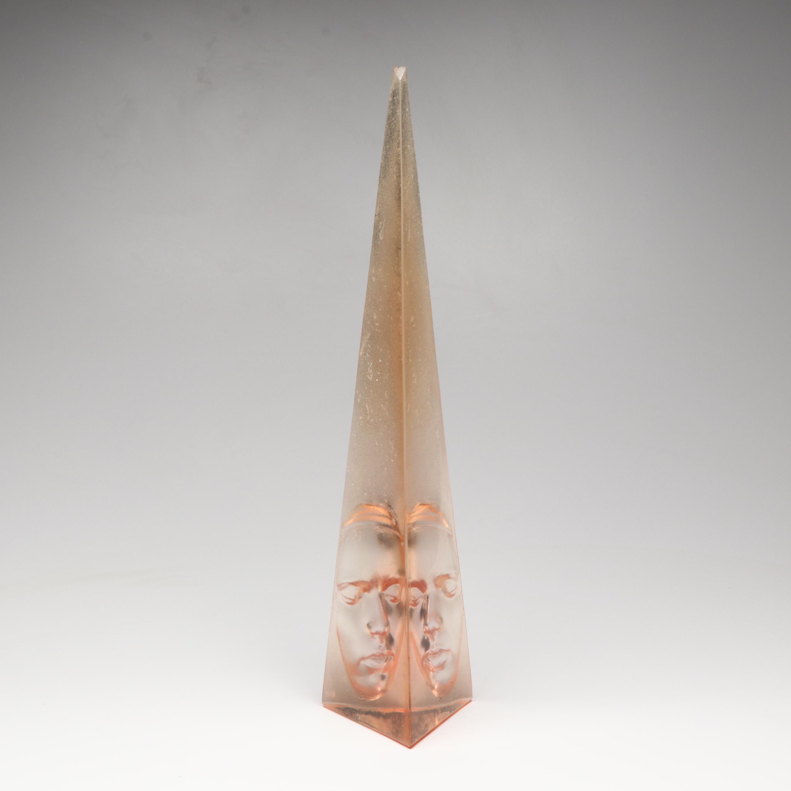 Marc Sijan Cast Acrylic Portrait Obelisk