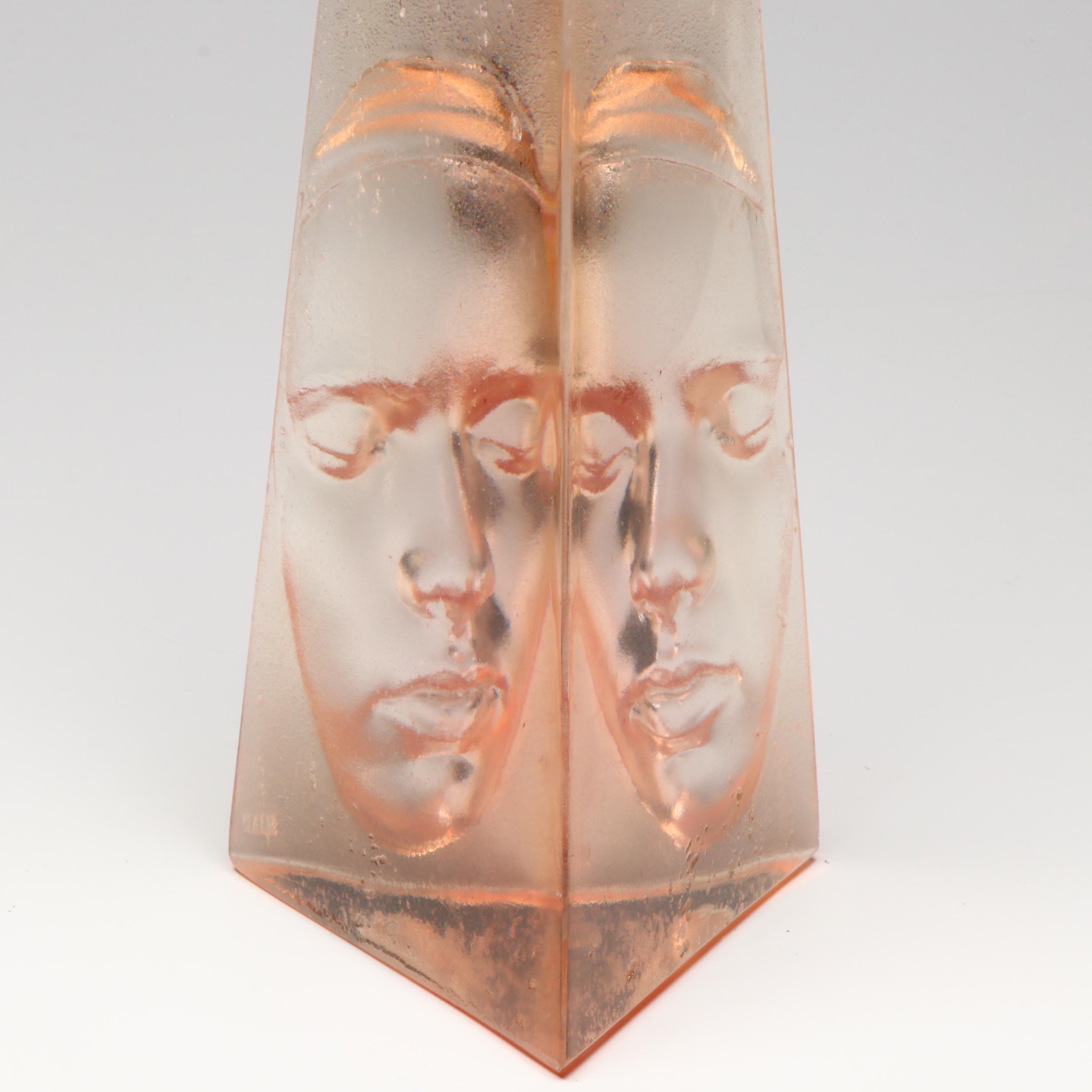 Marc Sijan Cast Acrylic Portrait Obelisk