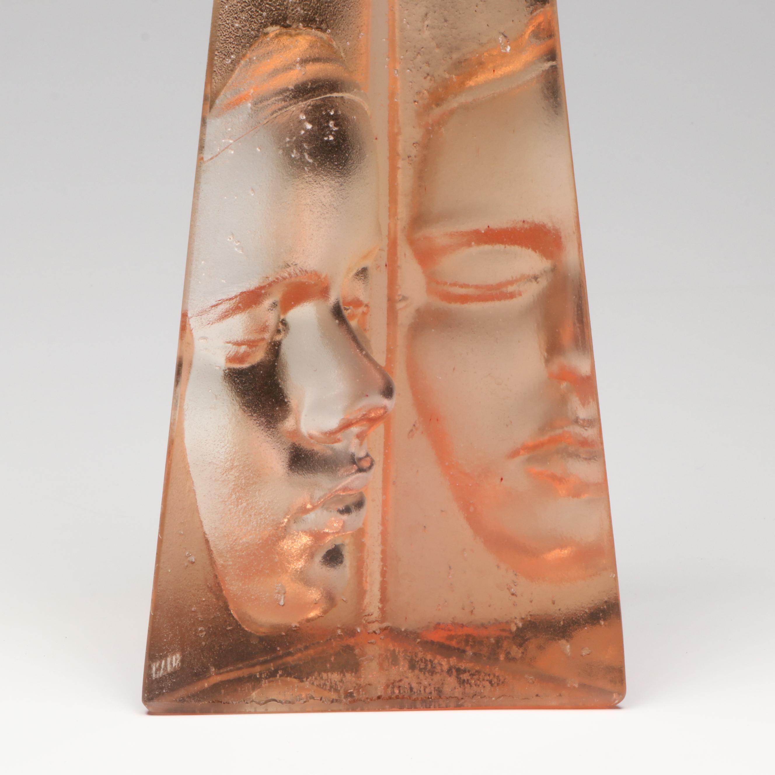 Marc Sijan Cast Acrylic Portrait Obelisk