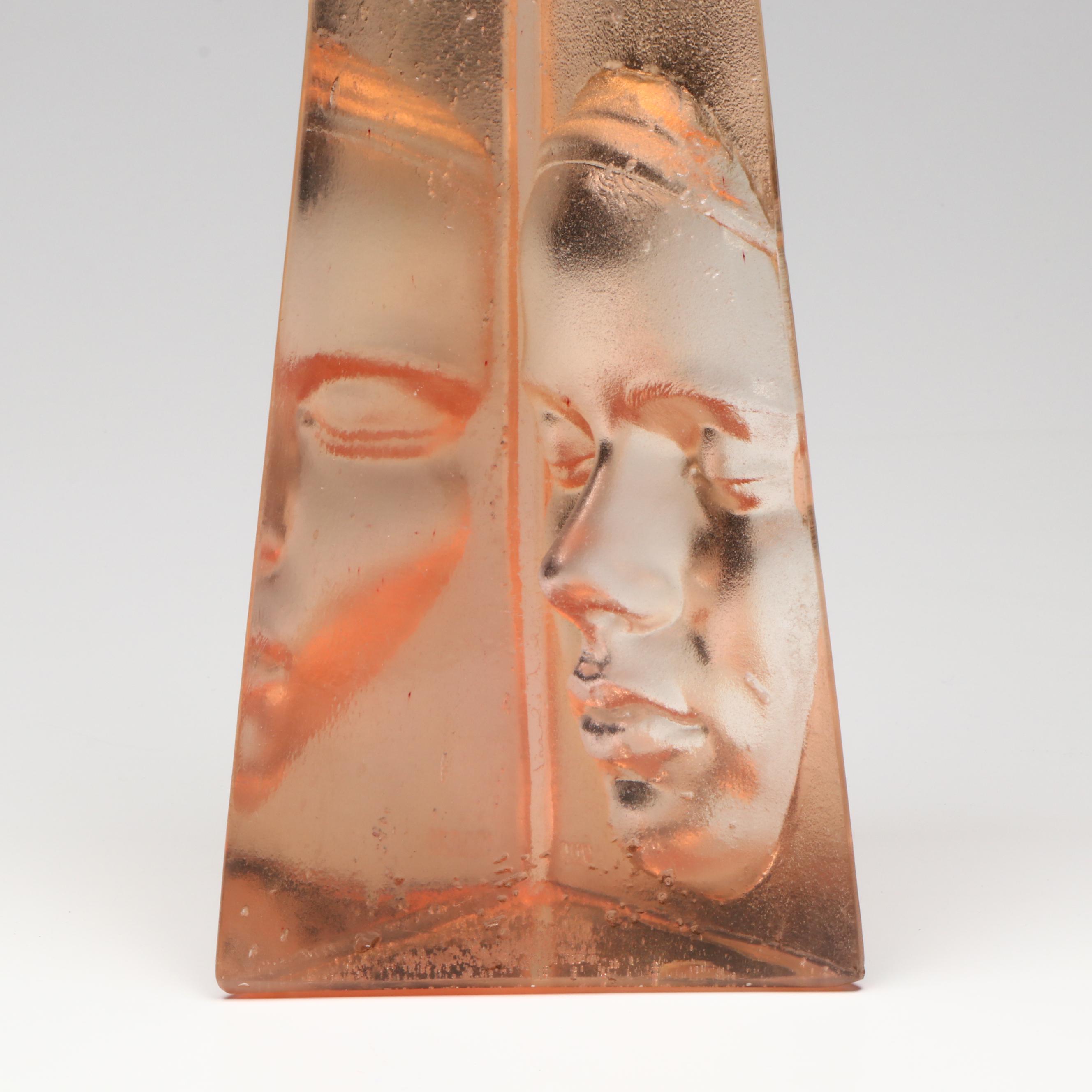 Marc Sijan Cast Acrylic Portrait Obelisk