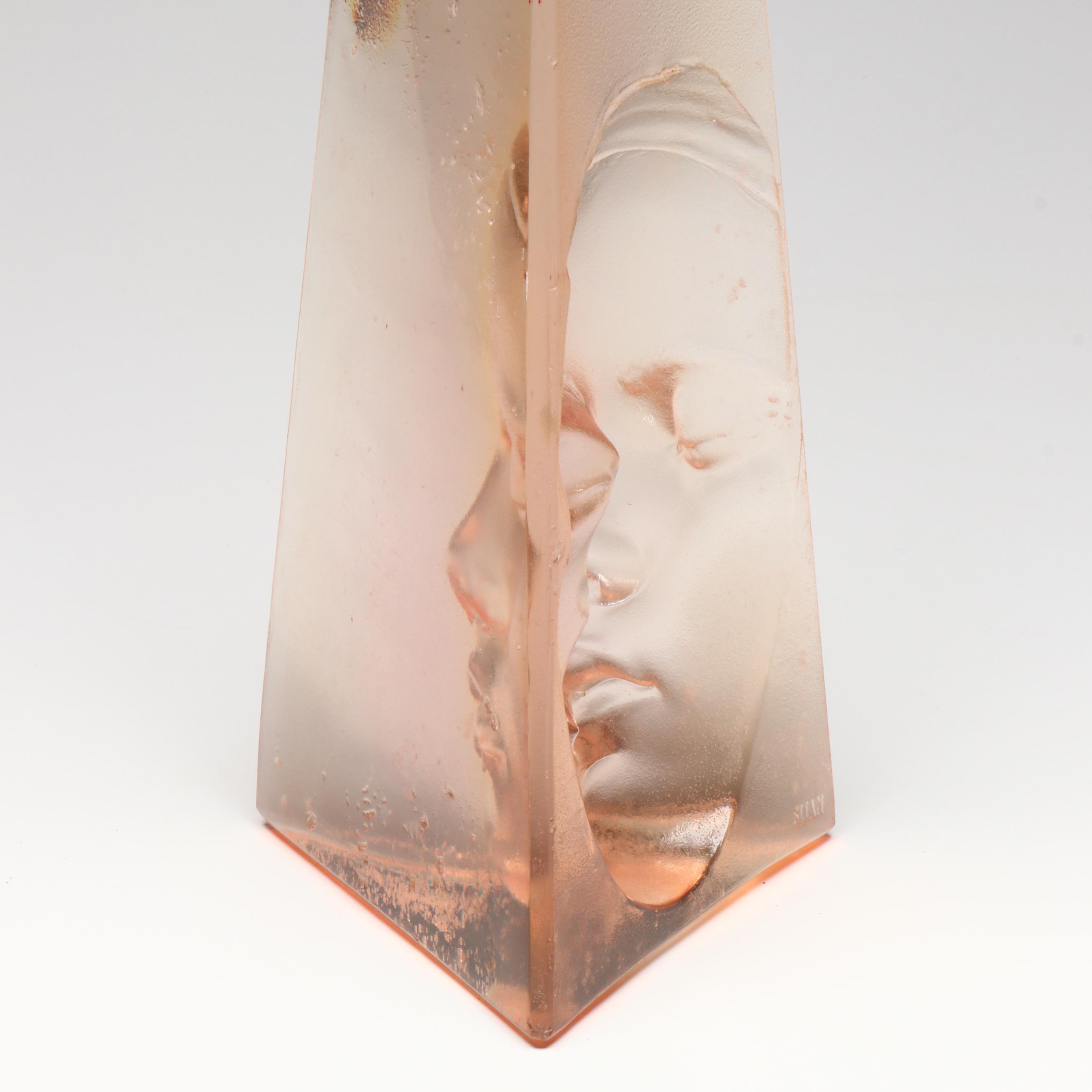 Marc Sijan Cast Acrylic Portrait Obelisk